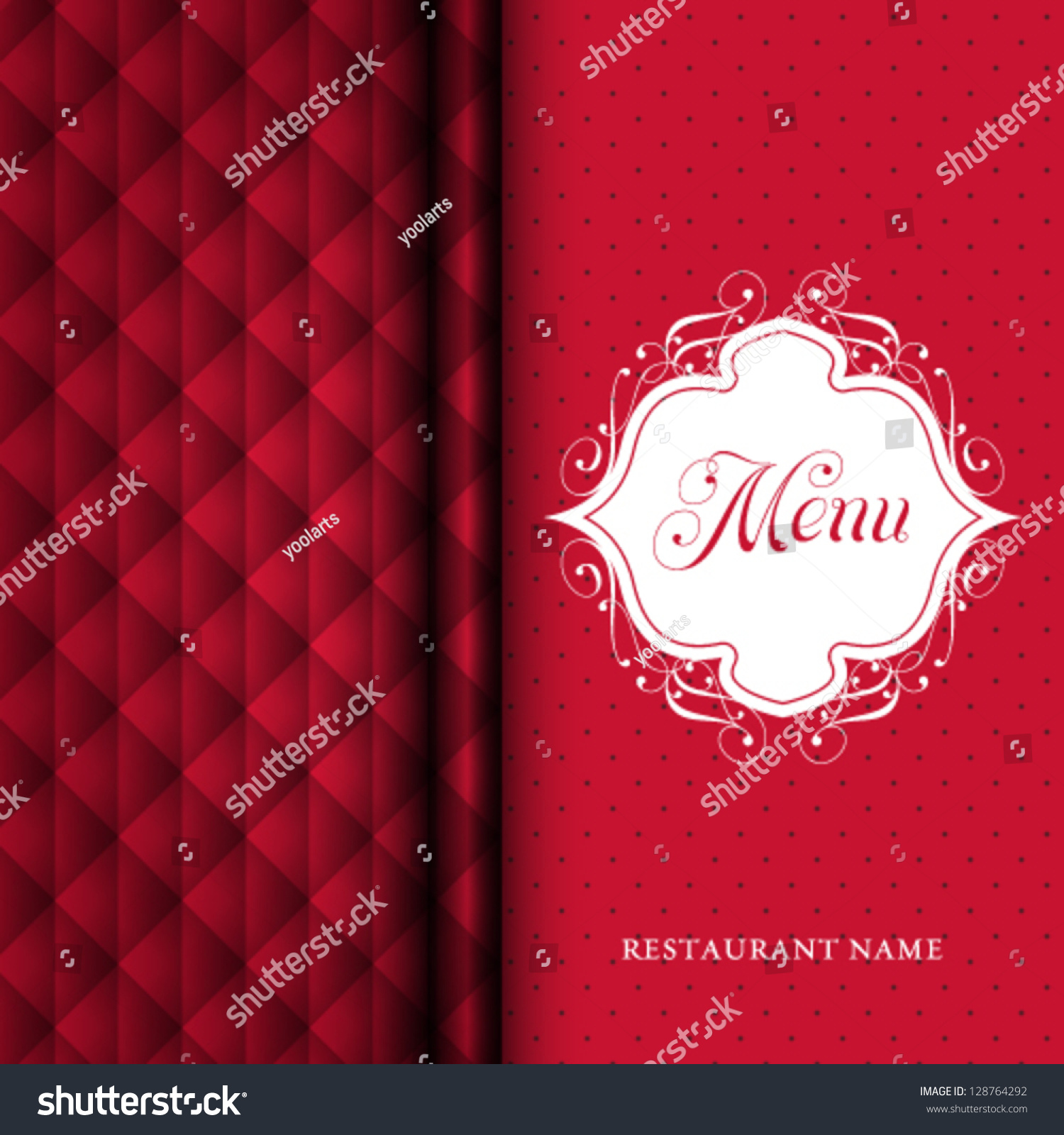 vector restaurant menu cover design stock vector 128764292 vector restaurant menu cover design stock vector 128764292