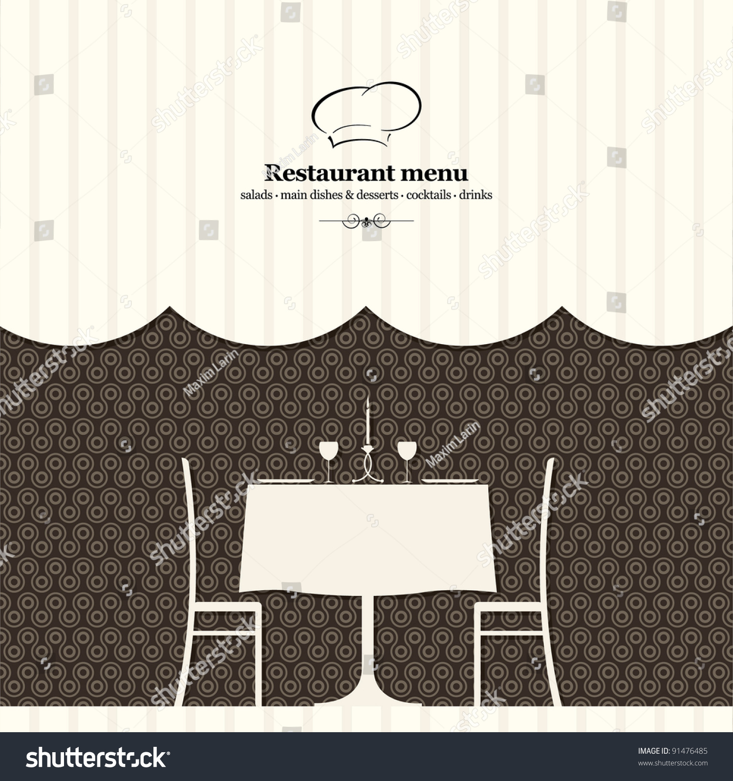 Vector Restaurant Menu Design Stock Vector Royalty Free 91476485 Shutterstock 1826