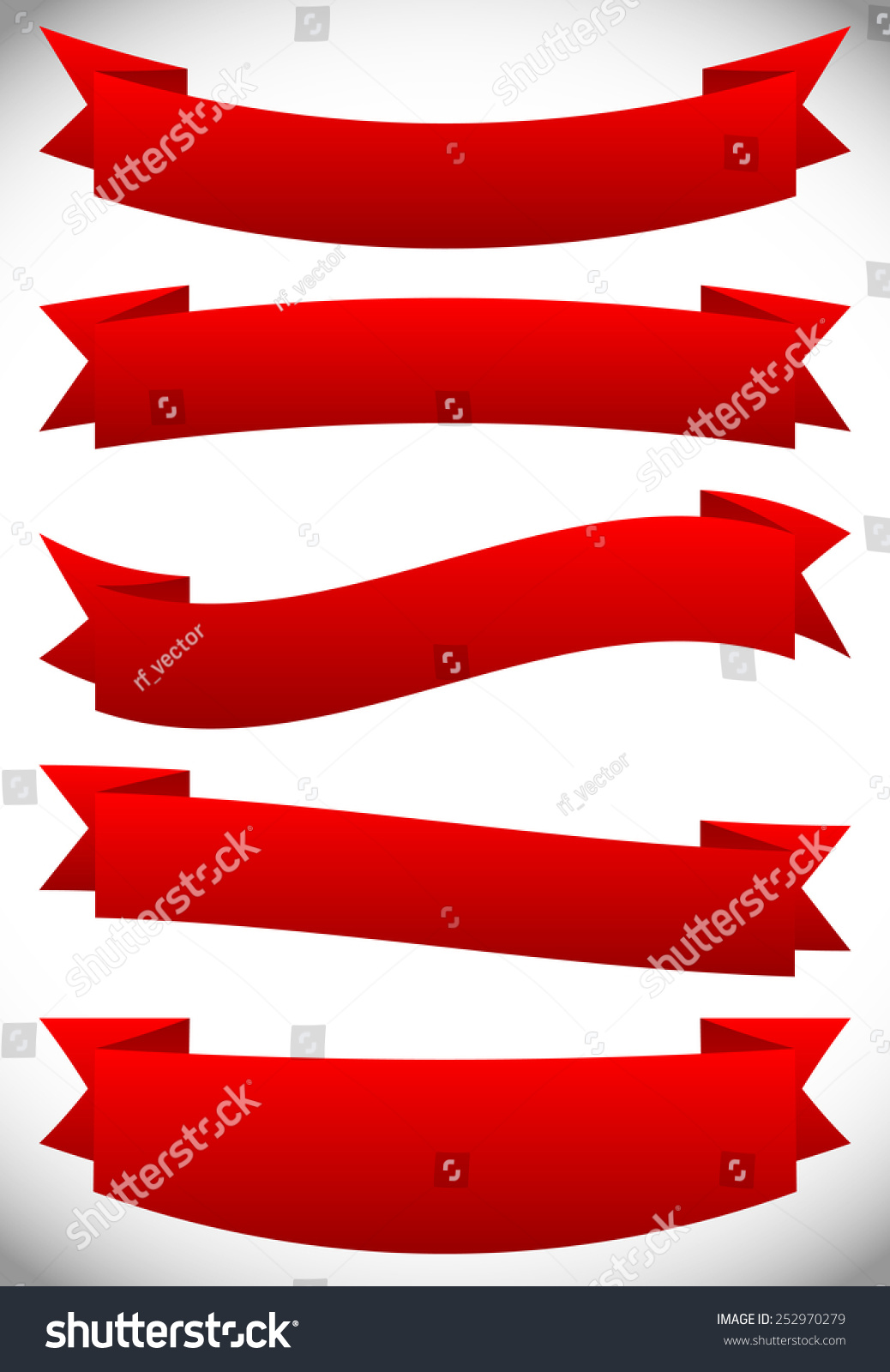 Vector Ribbons, Banners - 252970279 : Shutterstock