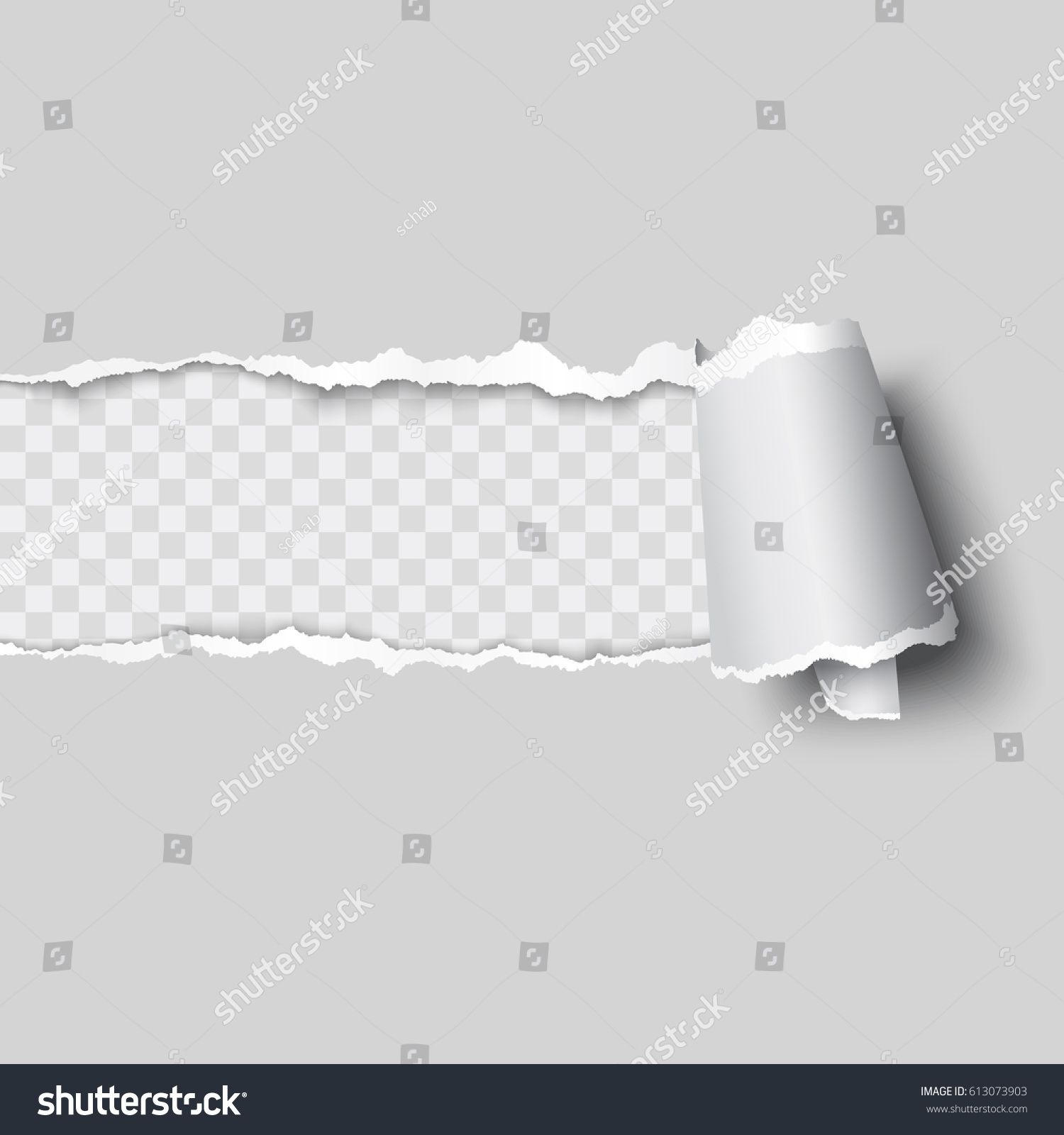 Vector Ripped Paper Layered Stock Vector (Royalty Free) 613073903