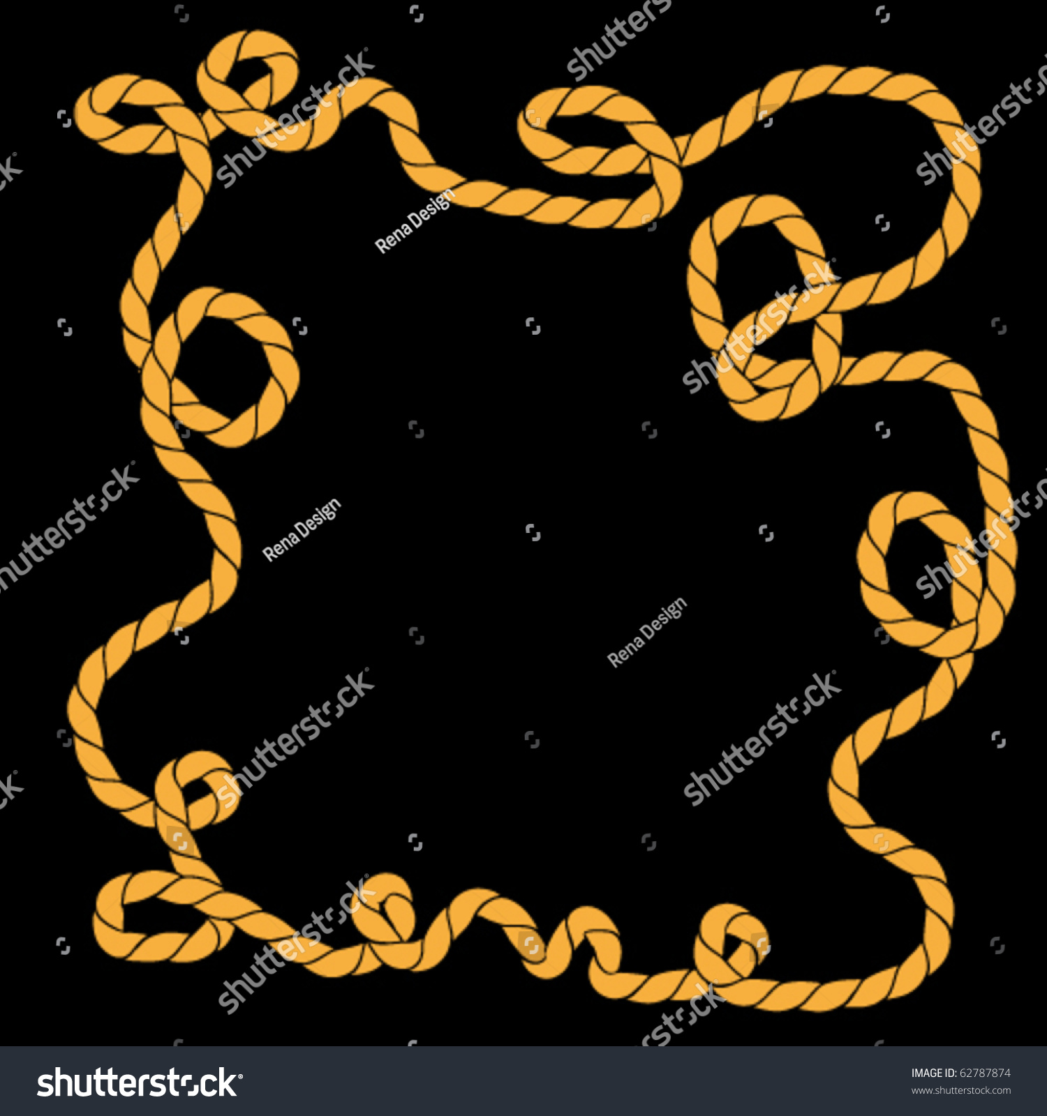 Vector Rope Frame - 62787874 : Shutterstock