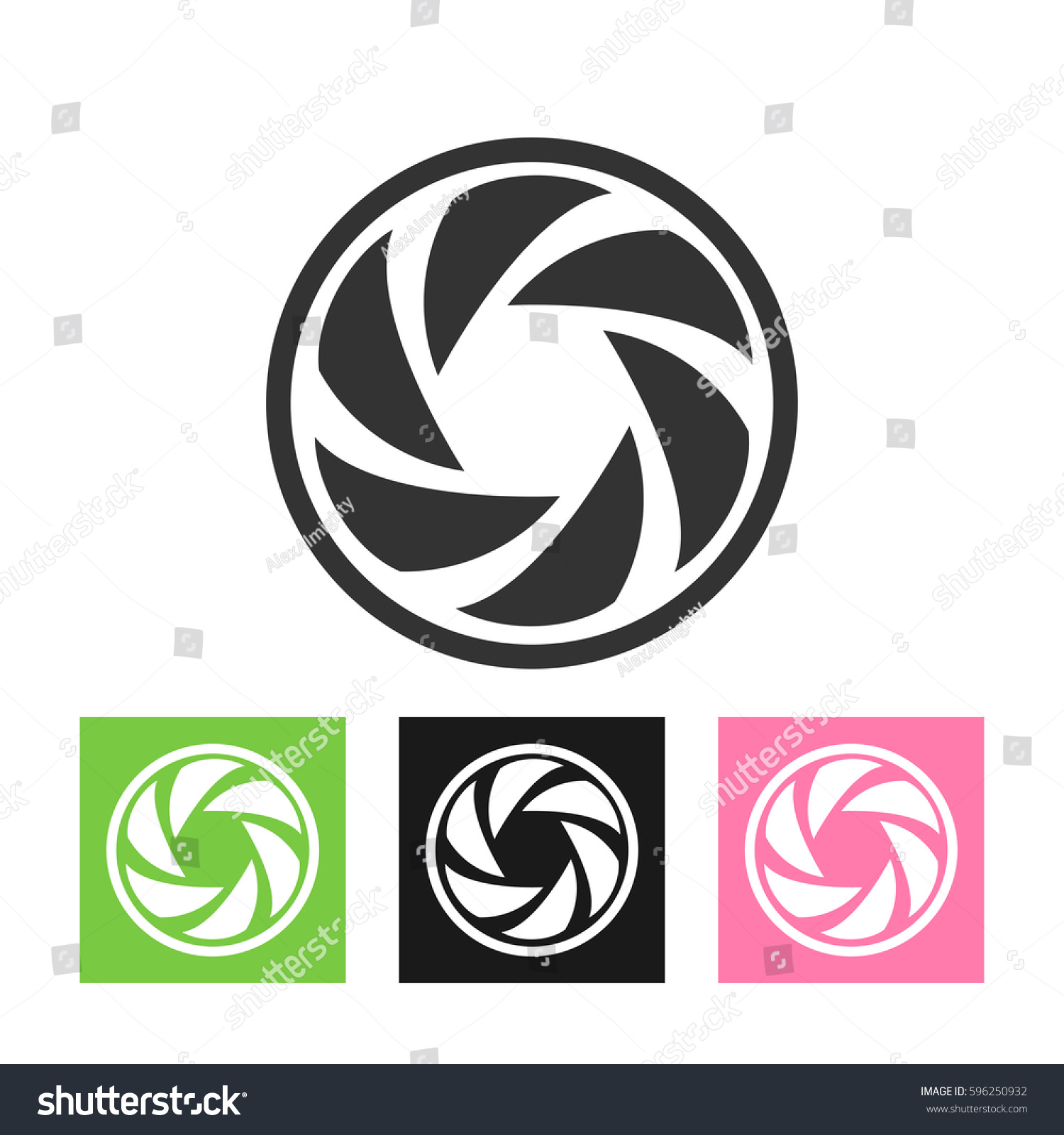 round logo template