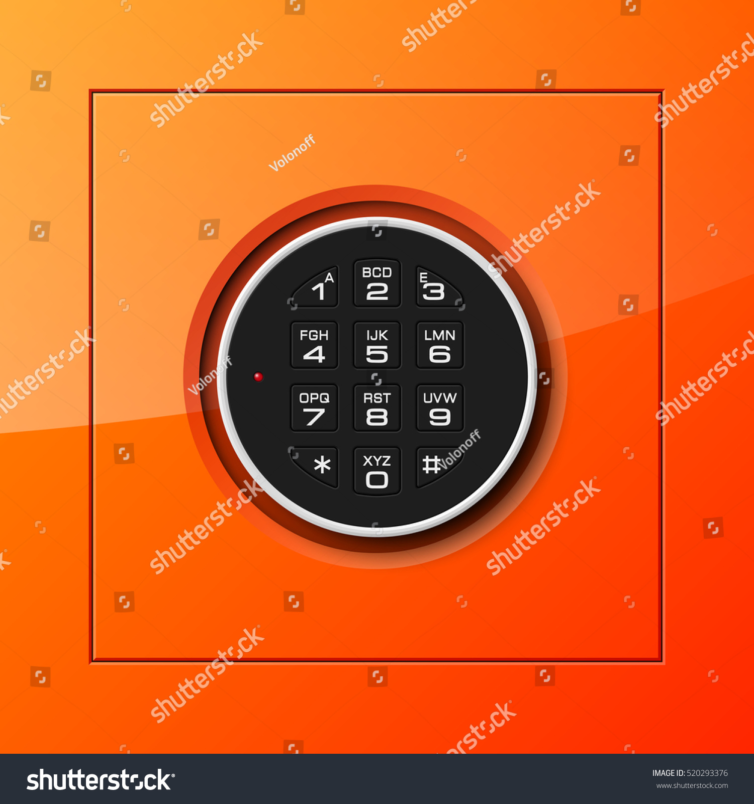 Electronic combination lock on the door - reliable protection Electronic combination lock on the door - reliable protection