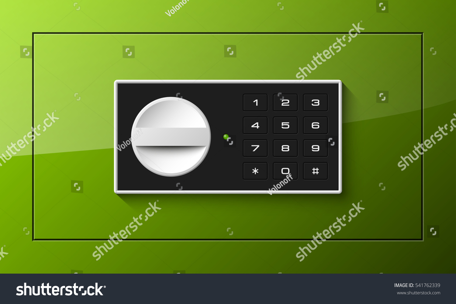 Electronic combination lock on the door - reliable protection Electronic combination lock on the door - reliable protection