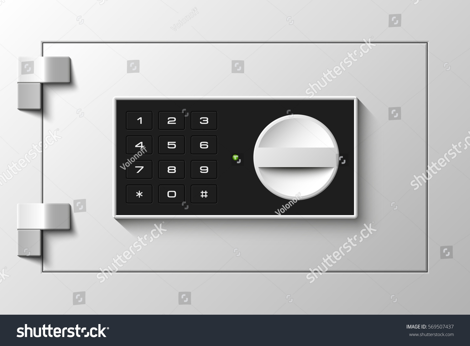 Electronic combination lock on the door - reliable protection Electronic combination lock on the door - reliable protection