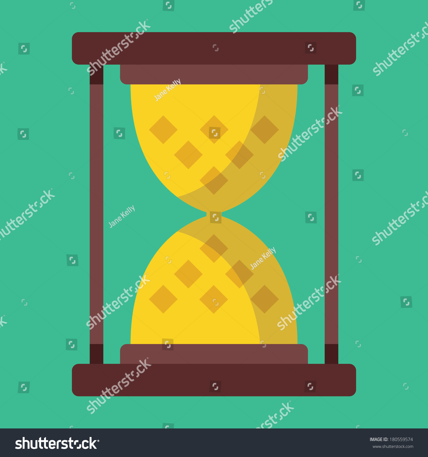 Vector Sand Hourglass Icon Stock Vector Royalty Free 180559574 0857