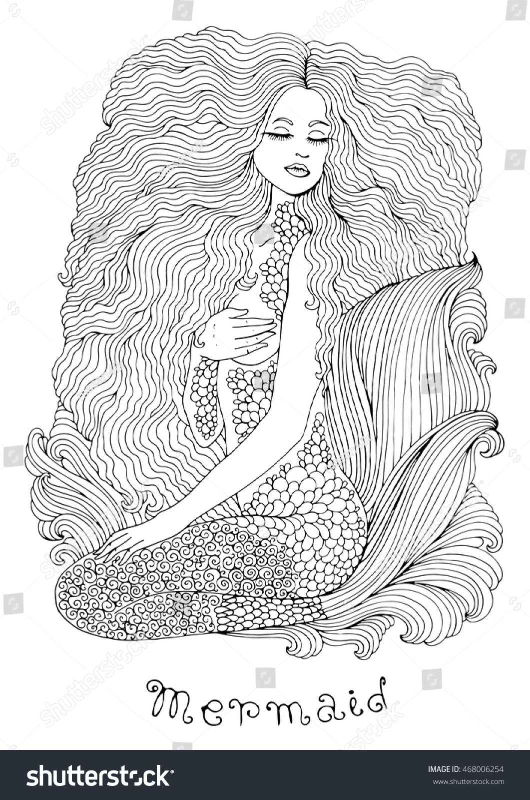 Free Free 232 Curly Hair Mermaid Svg SVG PNG EPS DXF File