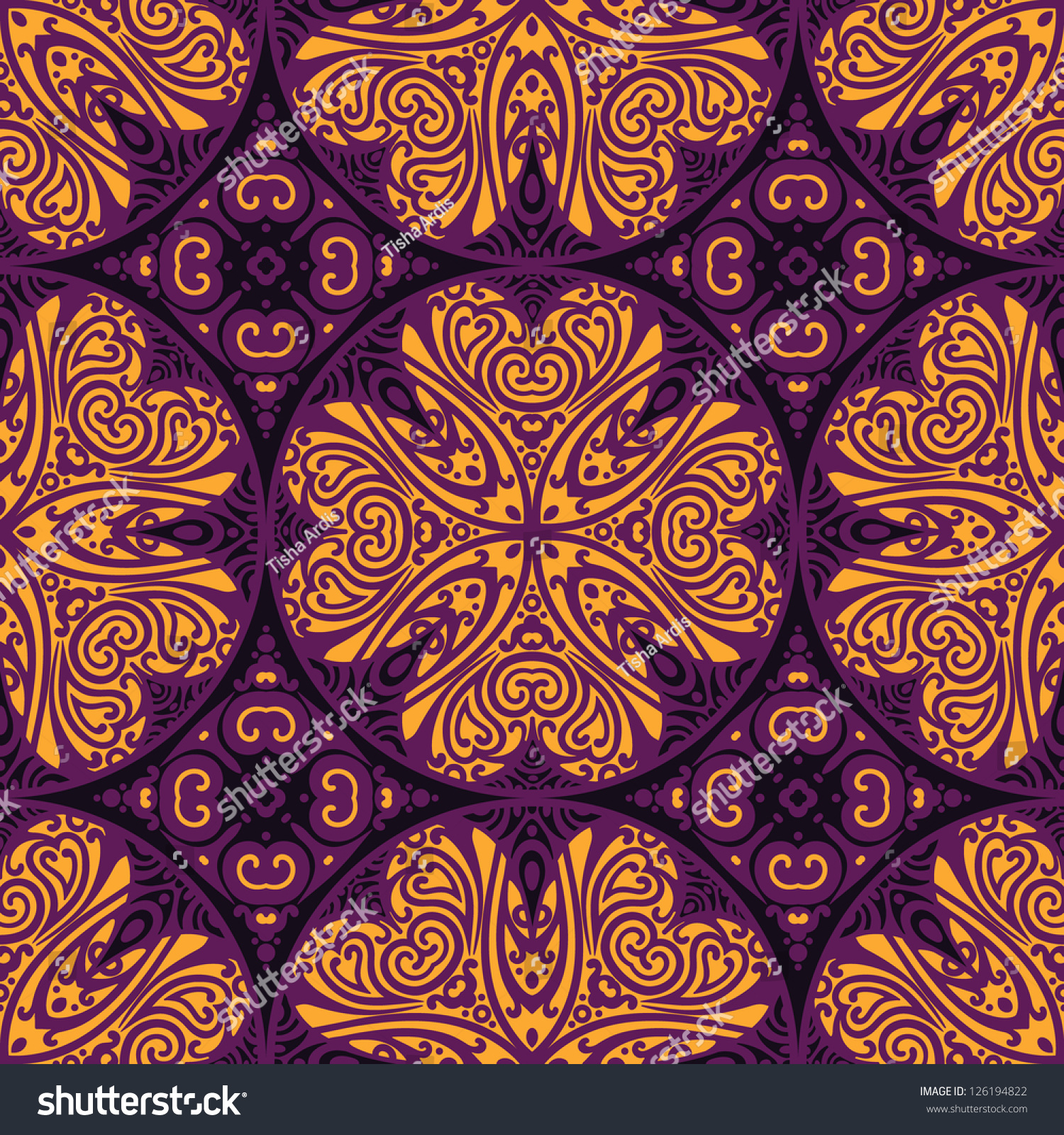 Vector Seamless Abstract Wallpaper Pattern Stock Vector (Royalty Free