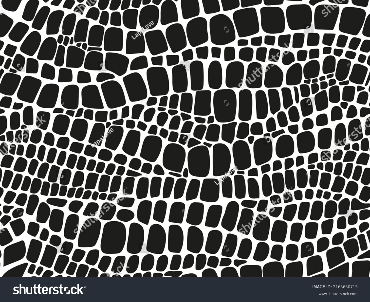 Vector Seamless Black White Pattern Snake Stock Vector (Royalty Free ...