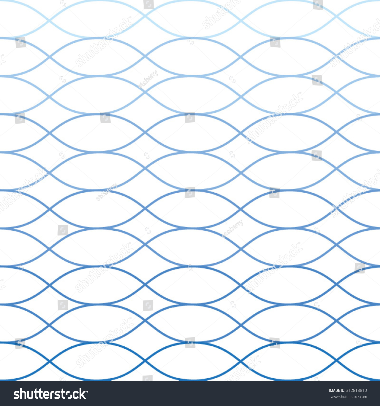 Vector Seamless Blue Abstract Wave Pattern - 312818810 : Shutterstock