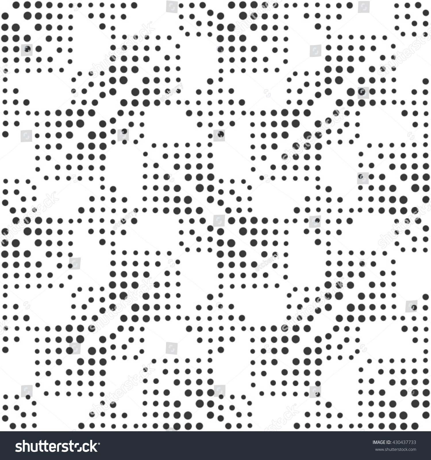 Vector Seamless Dot Triangle Pattern Abstract Stock Vector (Royalty ...