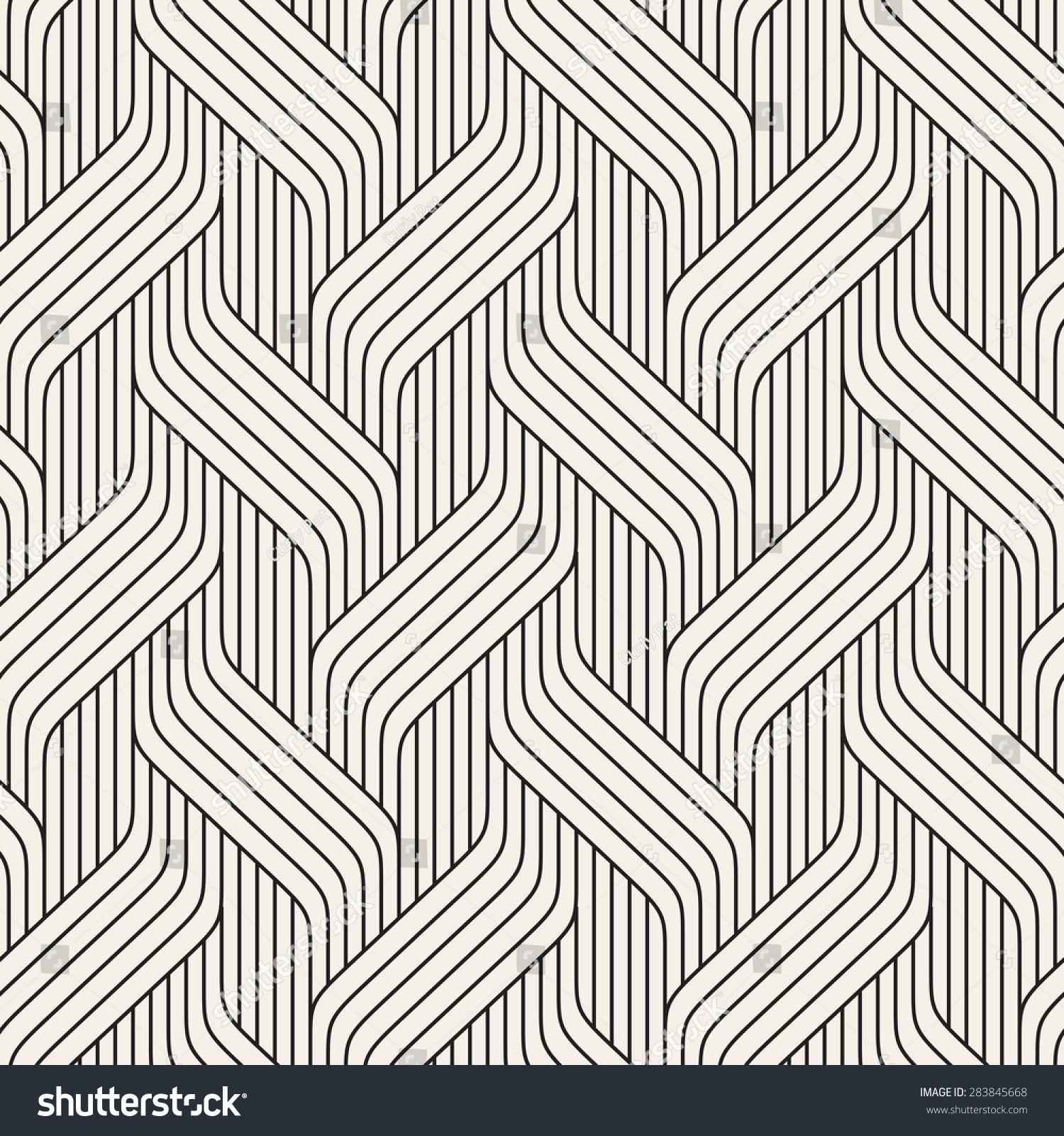 Vector Seamless Pattern Modern Stylish Texture Stock Vector 283845668 ...