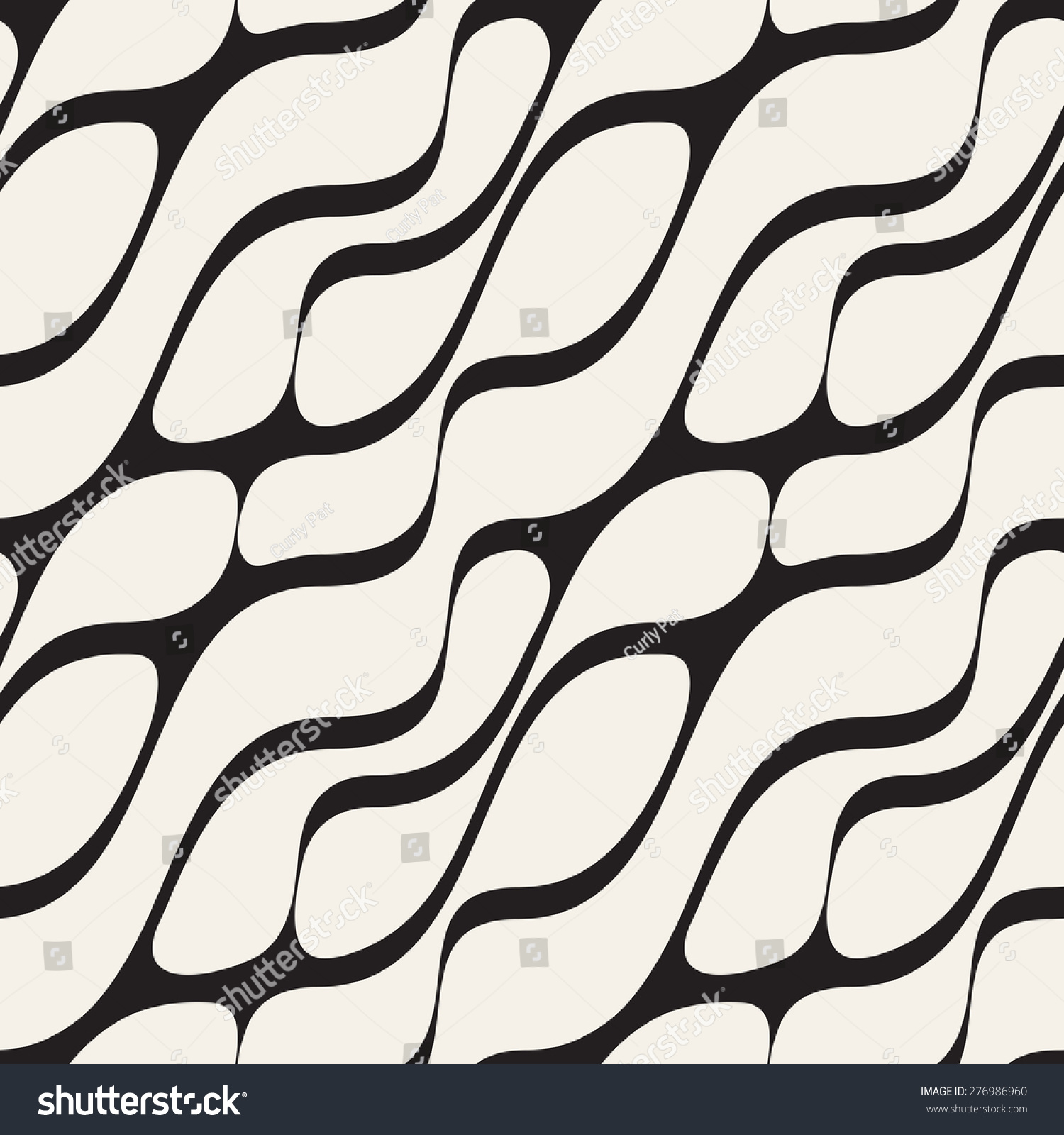 Vector Seamless Pattern. Modern Stylish Texture With Natural Grid ...