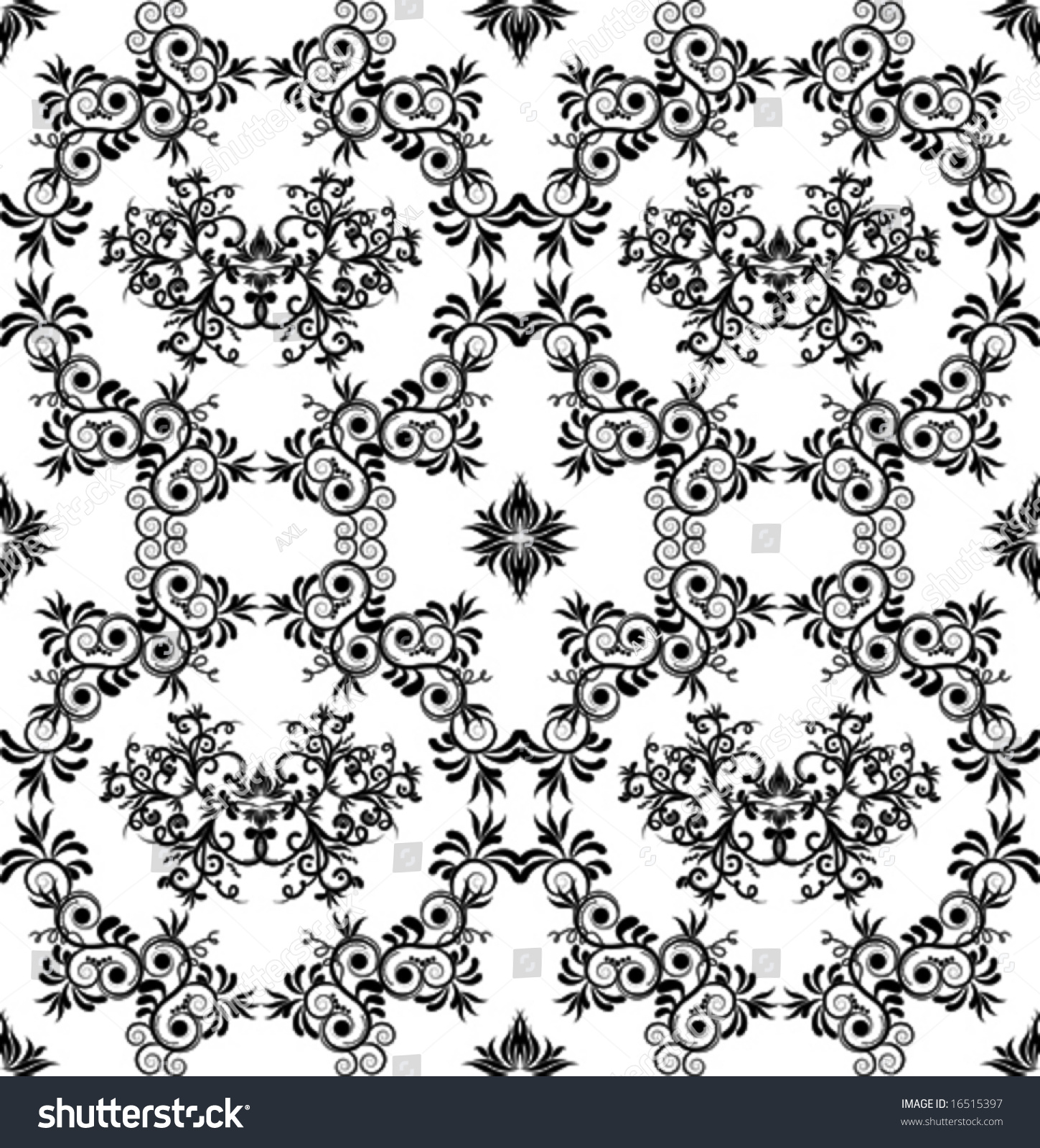 Vector Seamless Victorian Wallpaper - 16515397 : Shutterstock