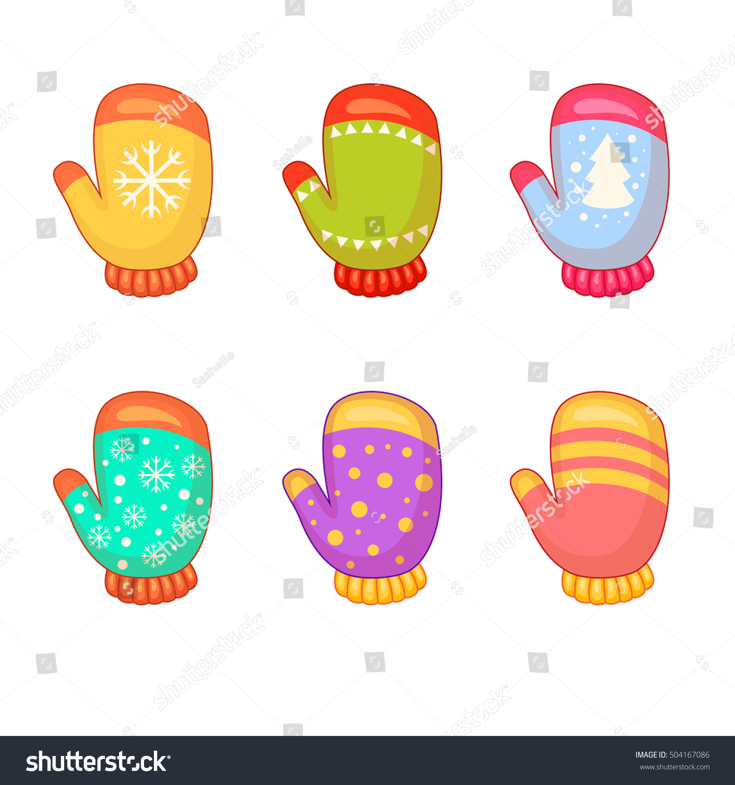 cartoon mittens