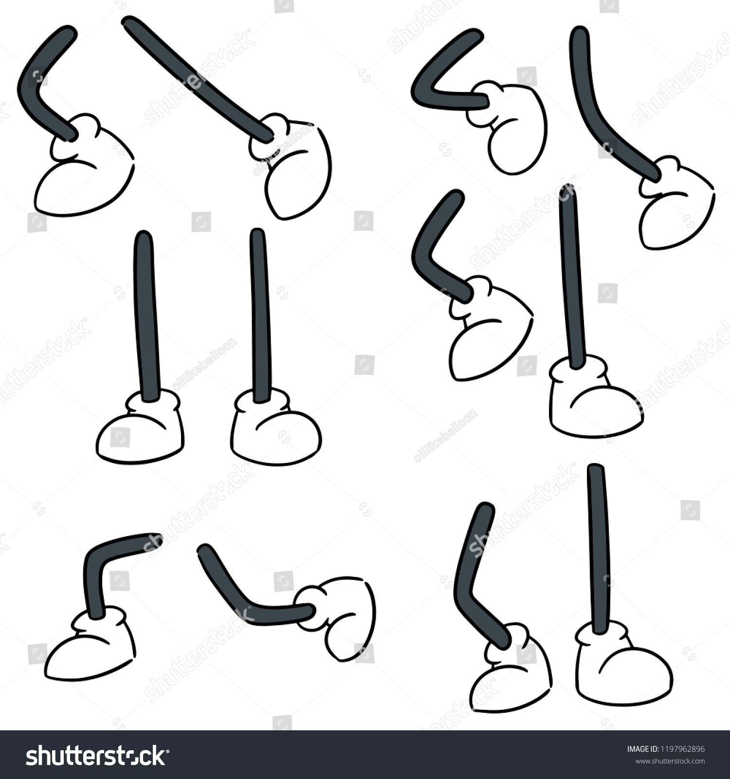 Cartoon legs and feet Images, Stock Photos & Vectors | Shutterstock