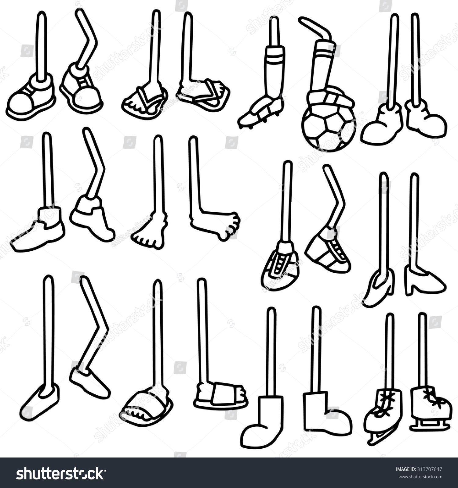 Cartoon Legs SVG