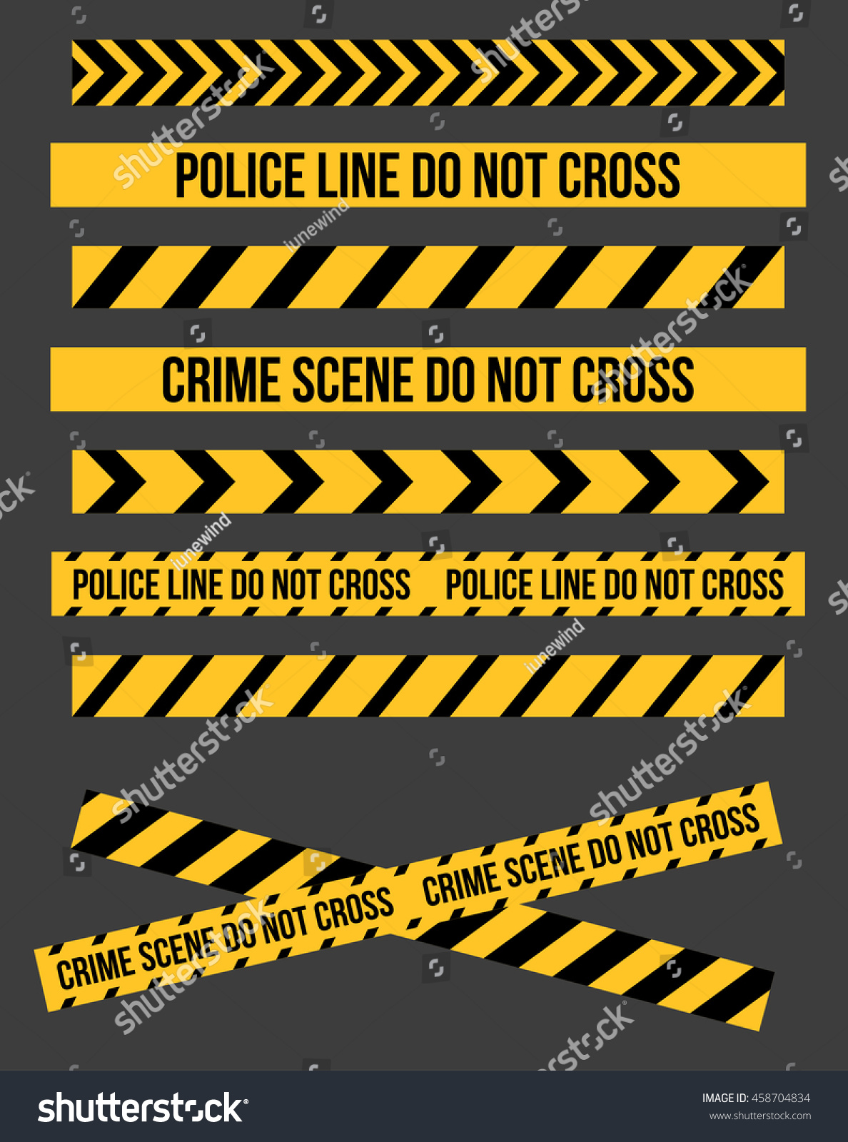 SVG of Vector set of Danger and Police Tape Lines for restriction and dangerous zones, construction site, crime places svg