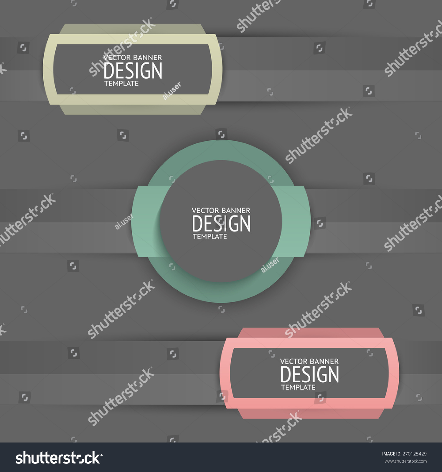Vector Set Of High Quality Banners. - 270125429 : Shutterstock