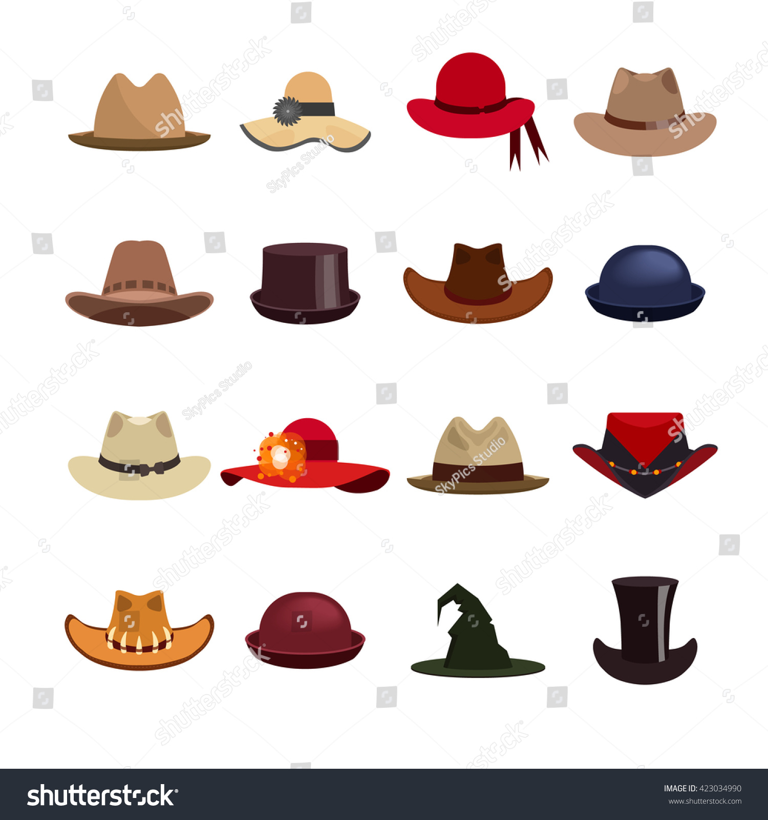 How many different types of hats are there?