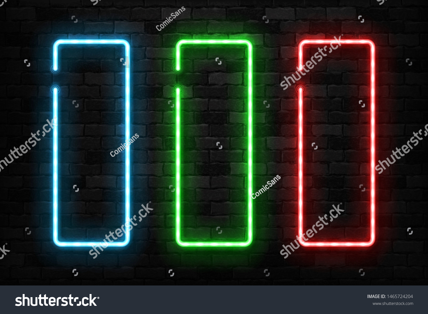 Vector Set Realistic Isolated Neon Sign Stock Vector Royalty Free Vector Set Realistic Isolated Neon Sign Stock Vector Royalty Free