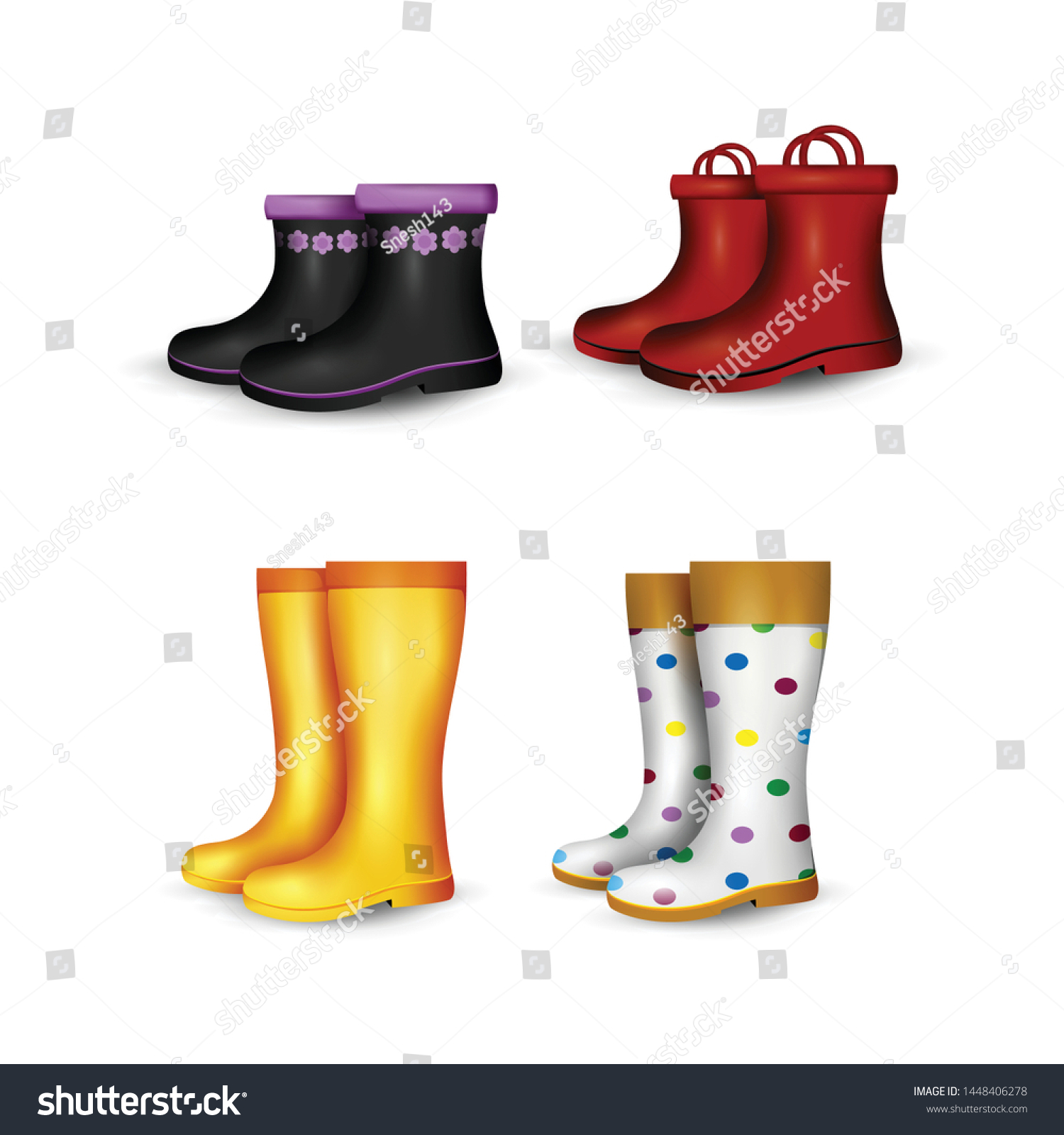types of rubber boots