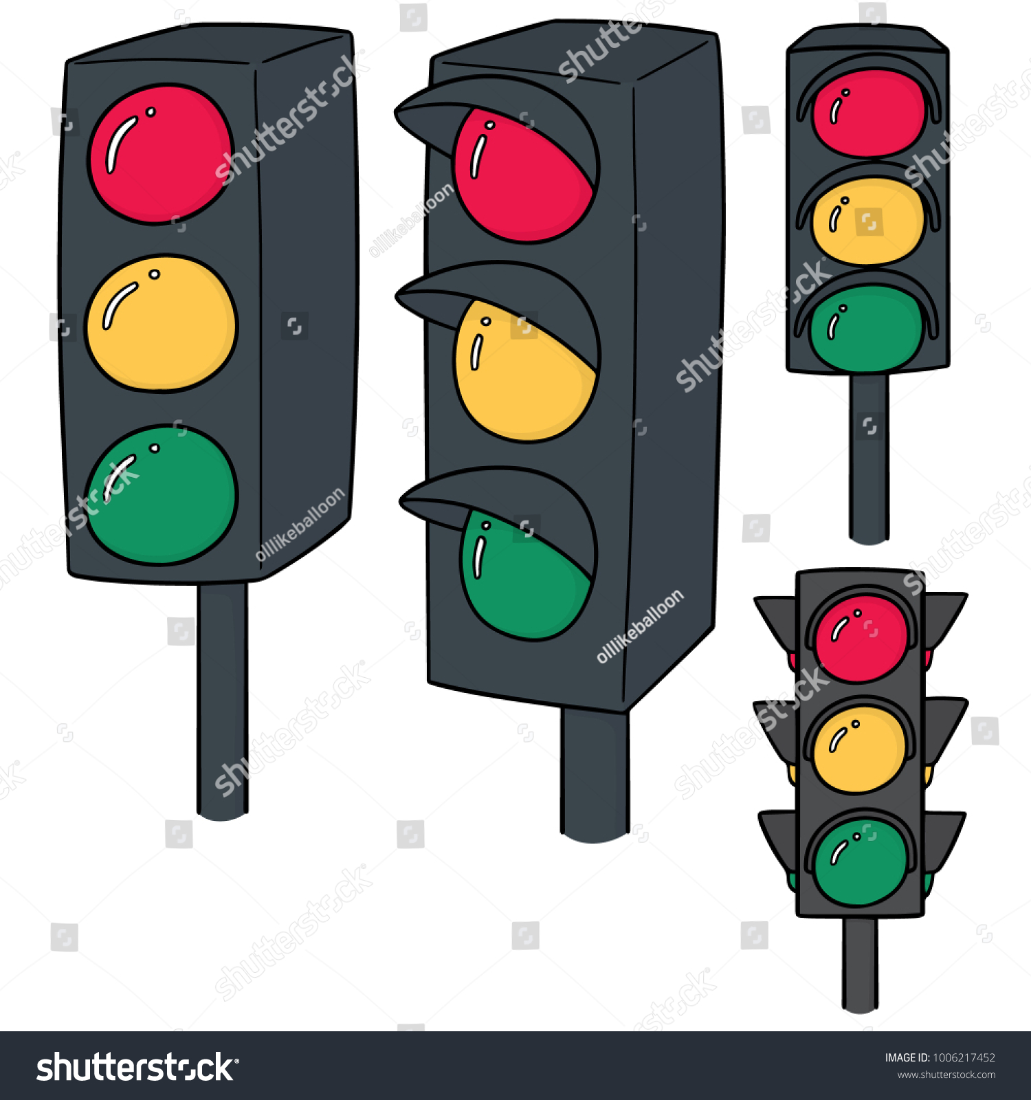 traffic light drawing in hindi