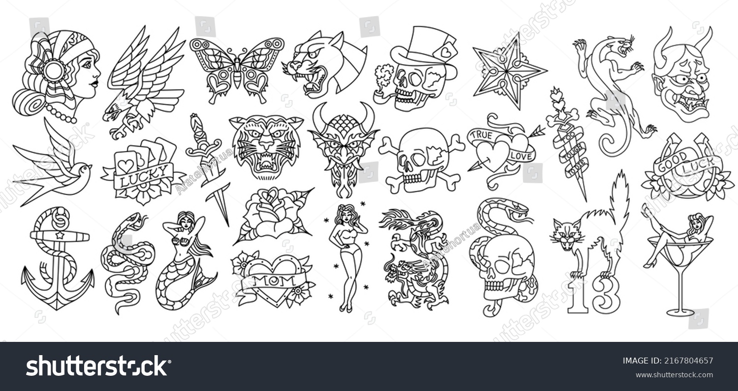 7-469-traditional-tattoo-lettering-images-stock-photos-vectors