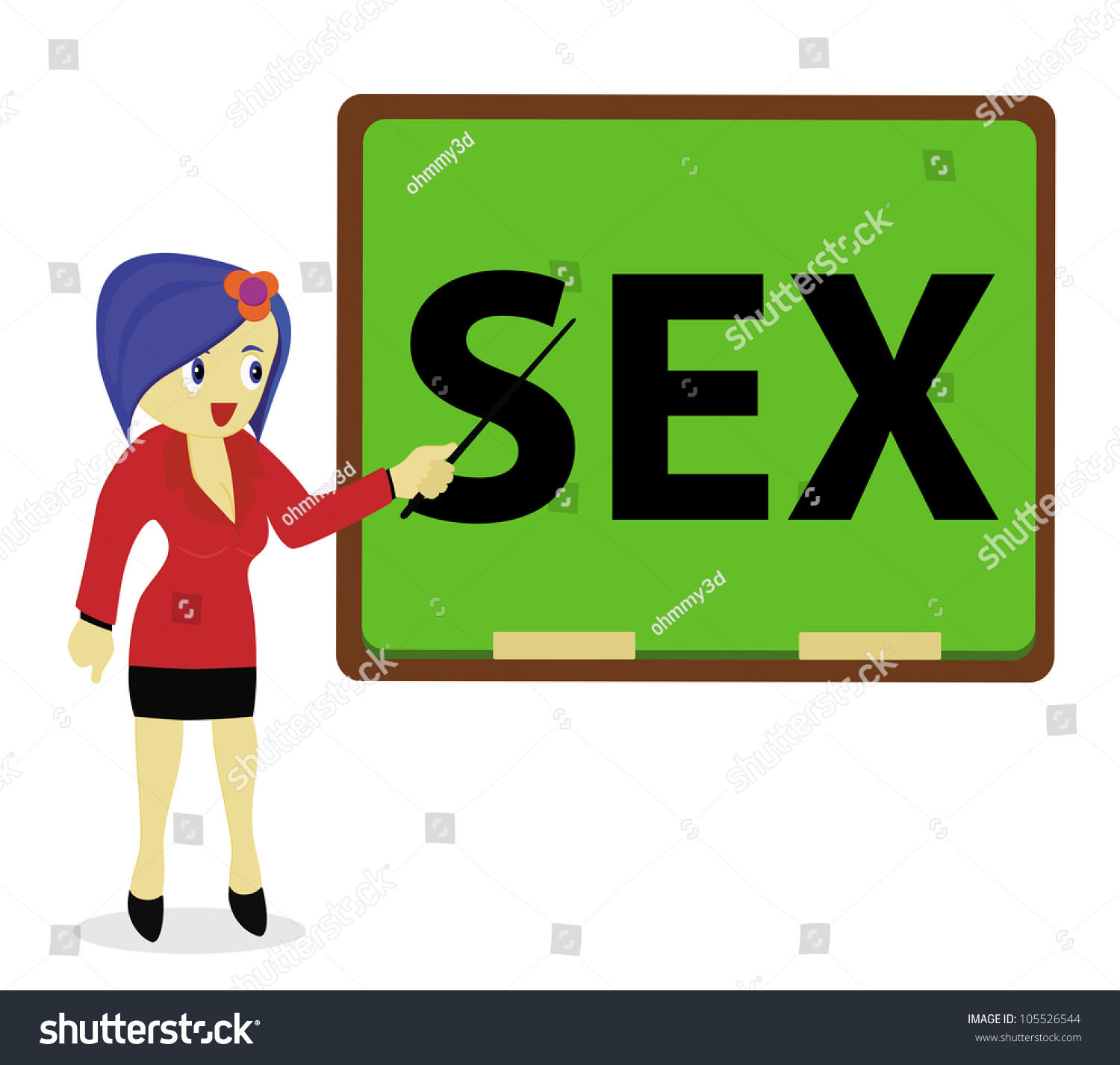 Vector Sex Education Lessonssexy Teacher Teaching Stock Vector Royalty Free 105526544 8250