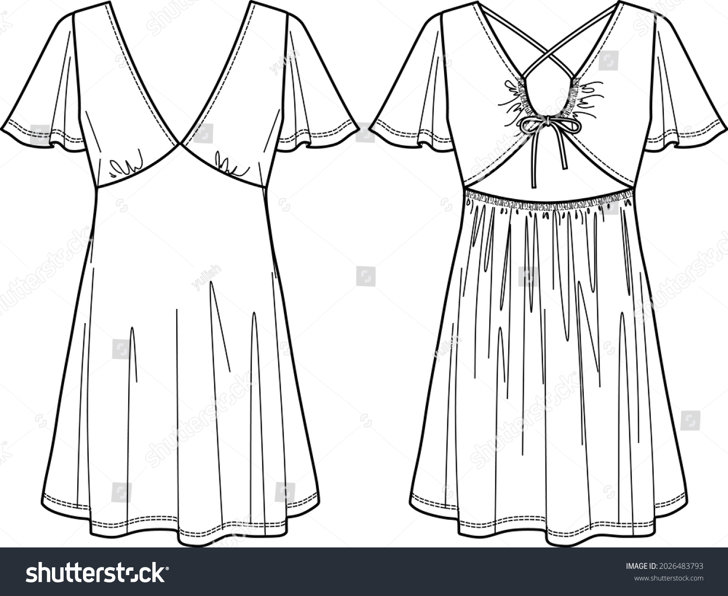 364,309 Dresses drawing Images, Stock Photos & Vectors | Shutterstock