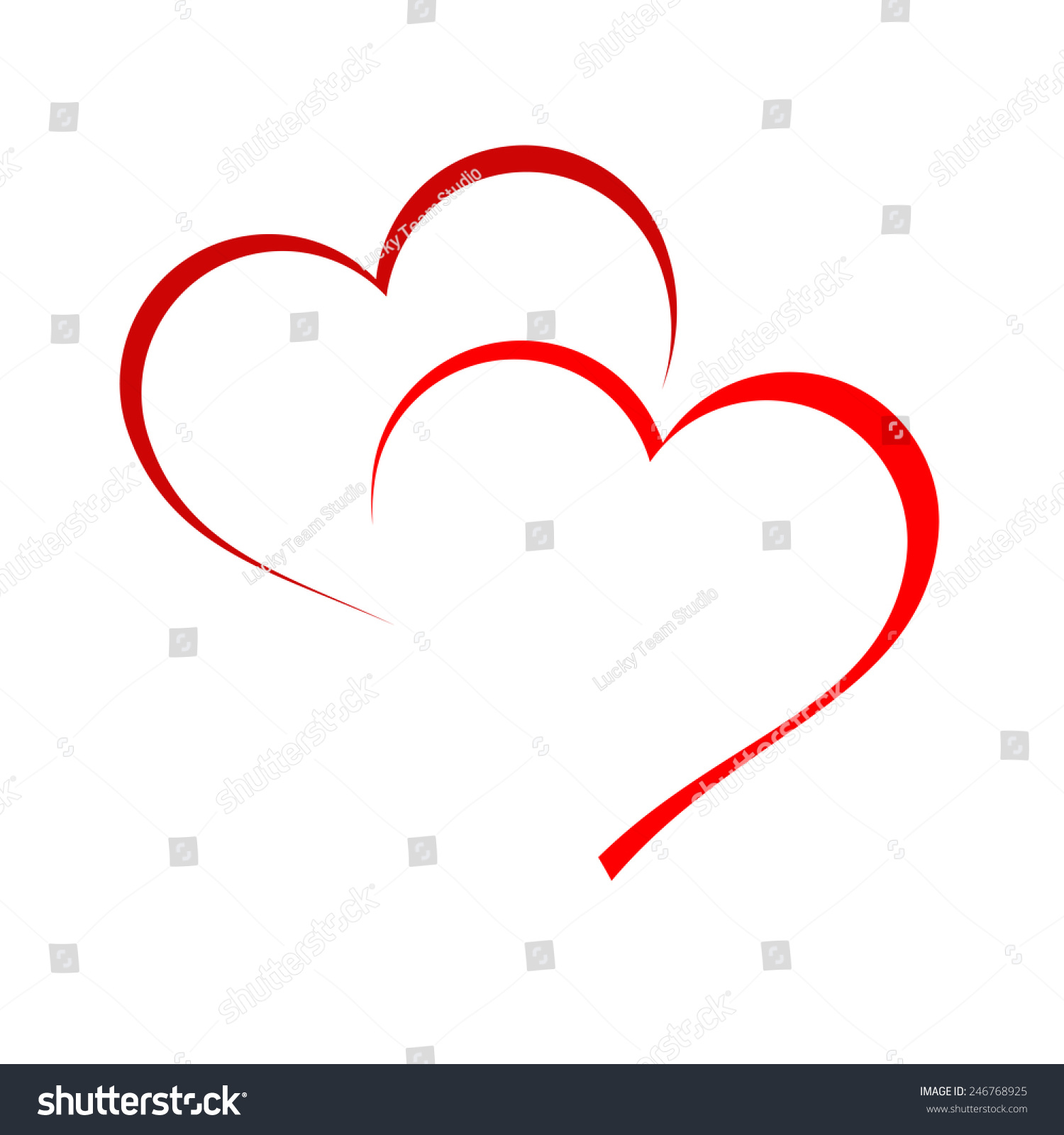 SVG of Vector sign two hearts  svg