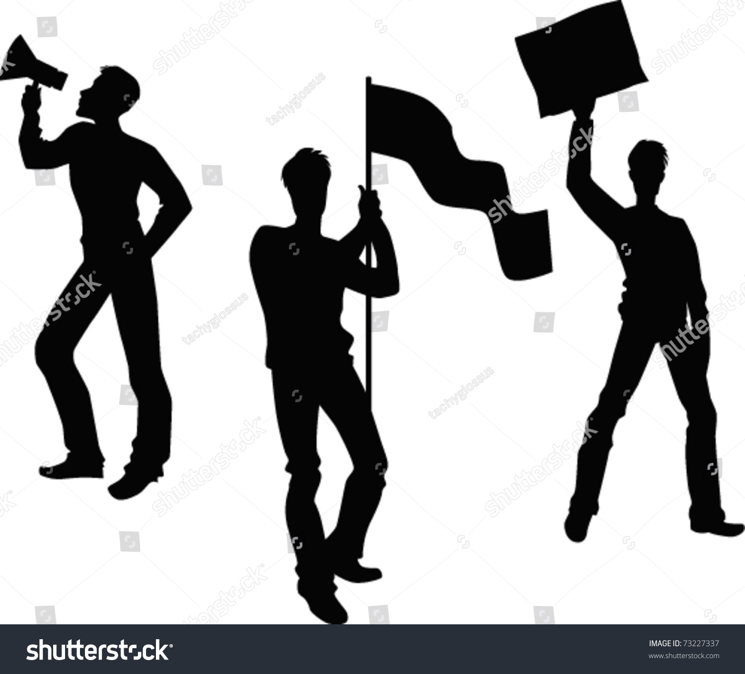 Vector Silhouette Of Rebel - 73227337 : Shutterstock