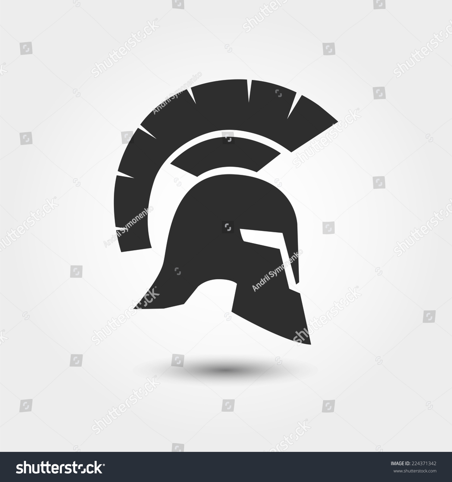 pictures symbols the greek of gods Silhouette Stock 224371342 Greek Helmet Roman Vector Vector