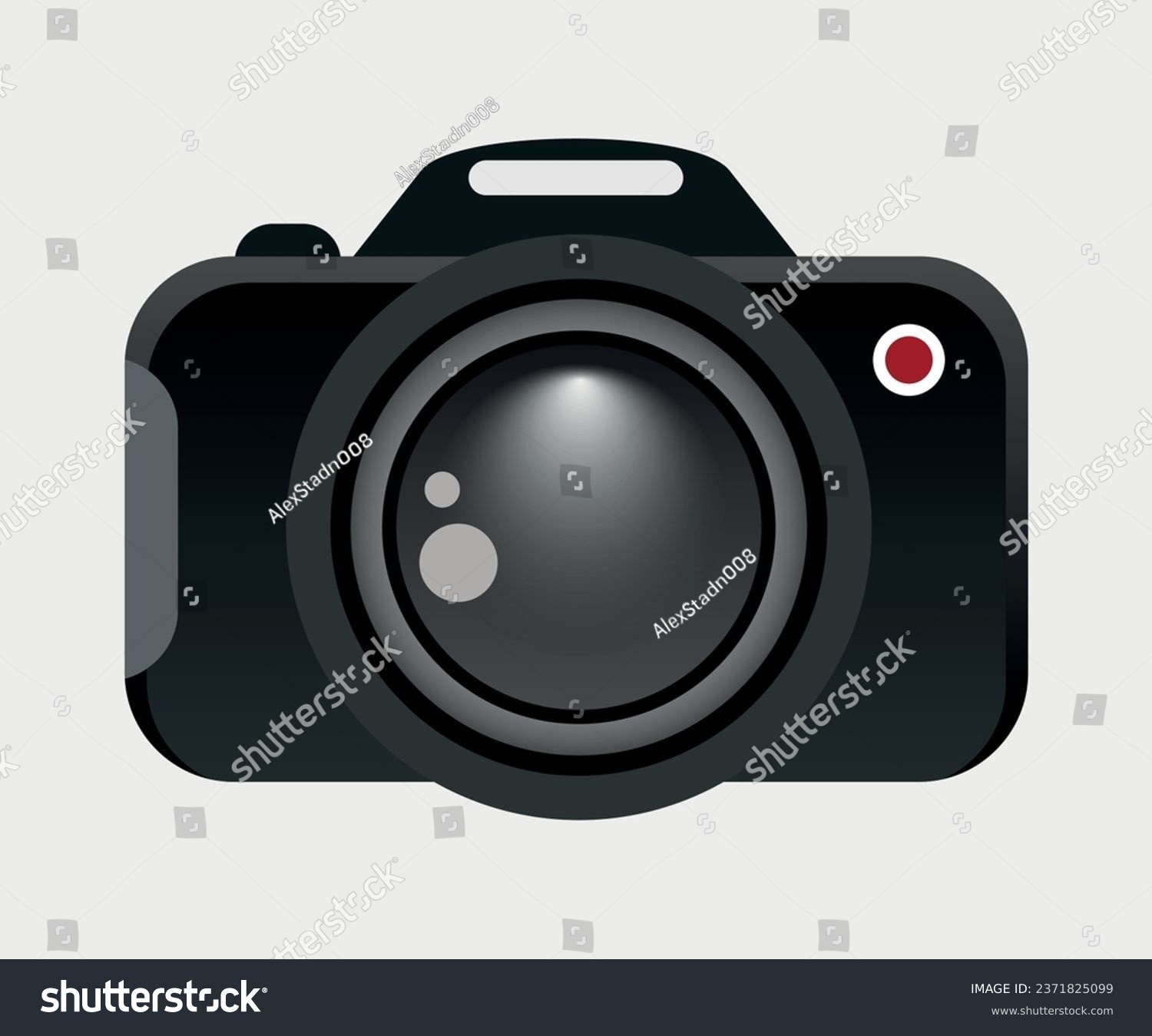 SVG of vector simple camera icon isolated on white background svg