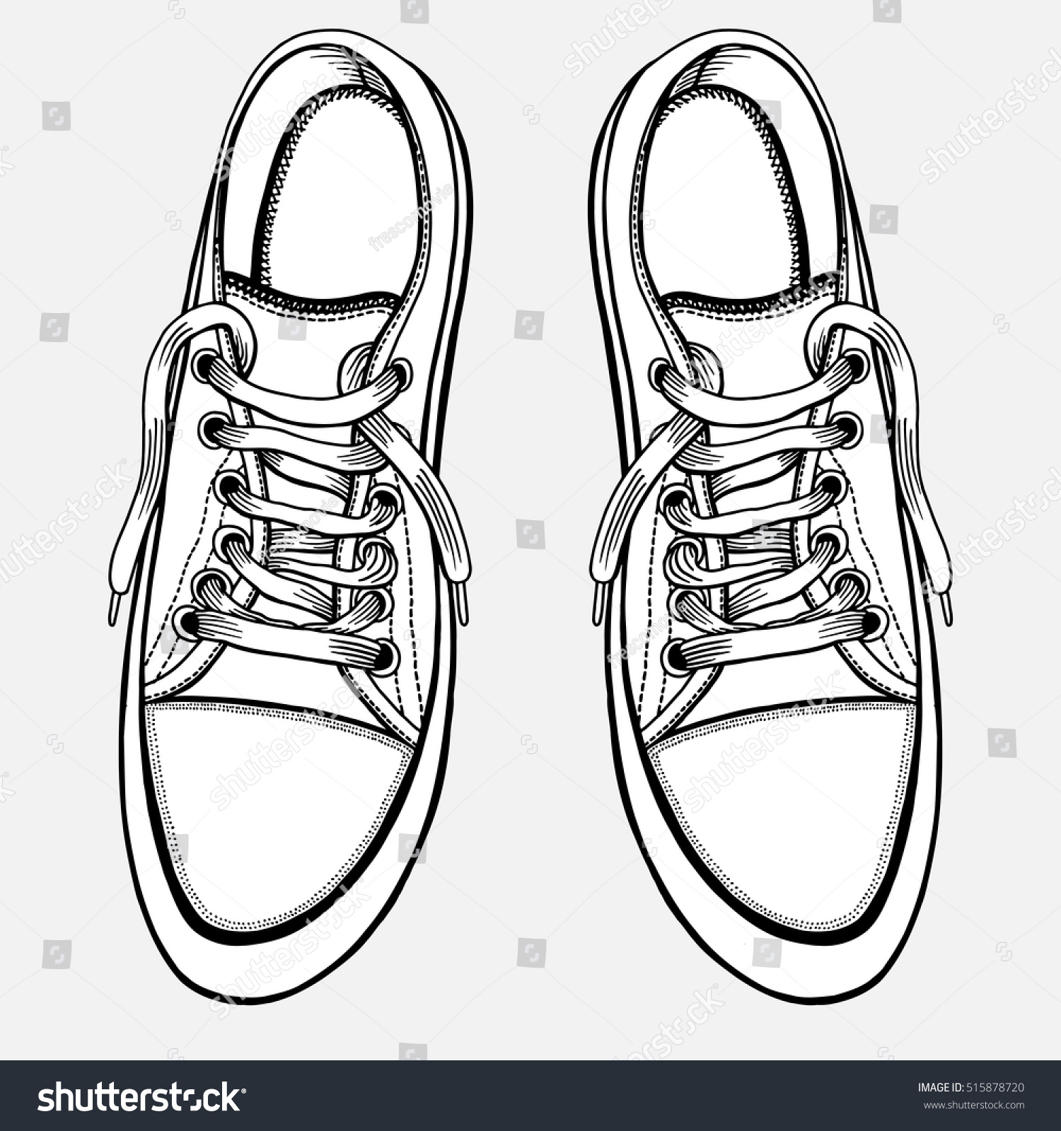 how to draw a pair of converse