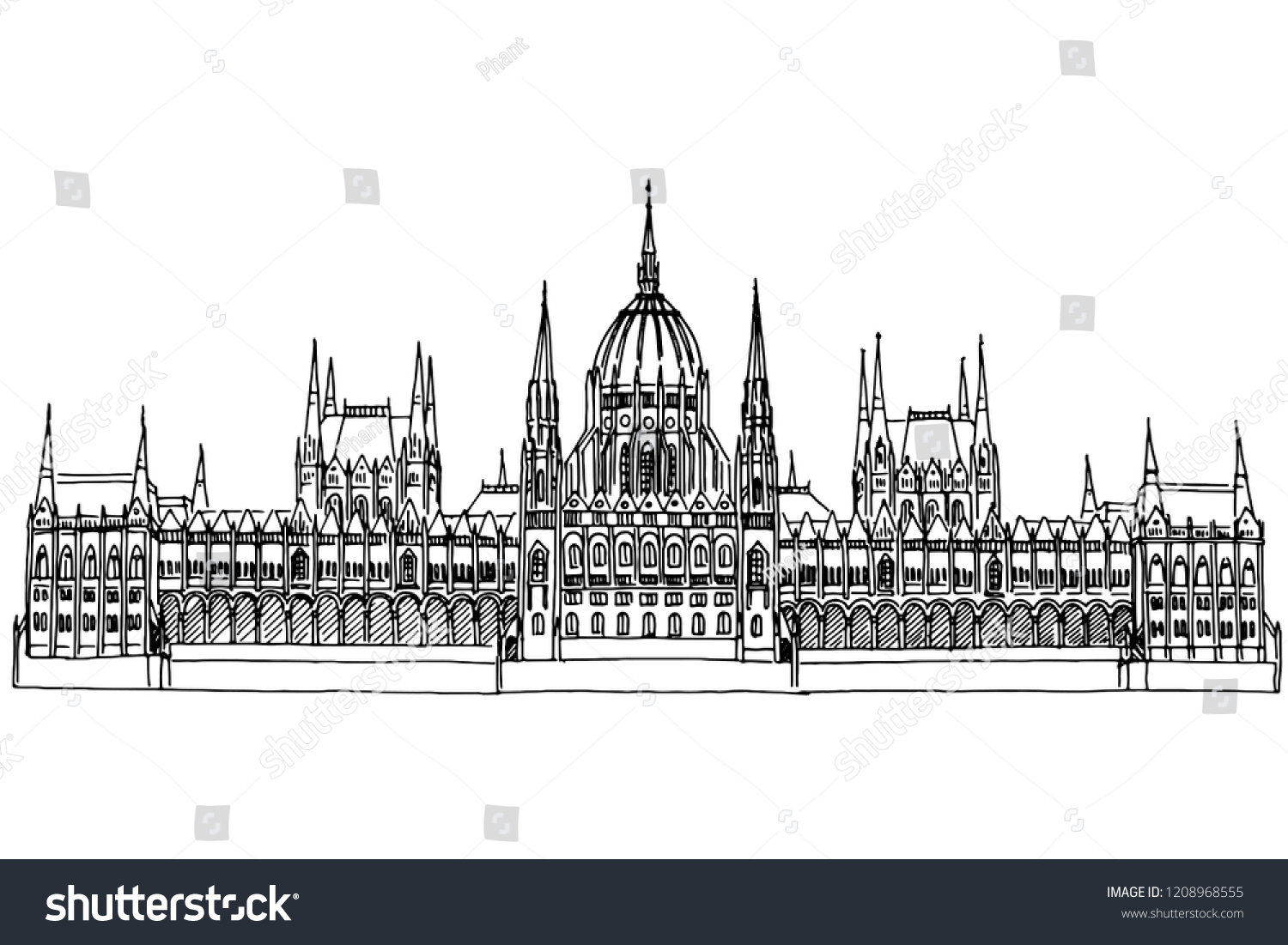 462 Hungarian parliament building Stock Illustrations, Images & Vectors ...