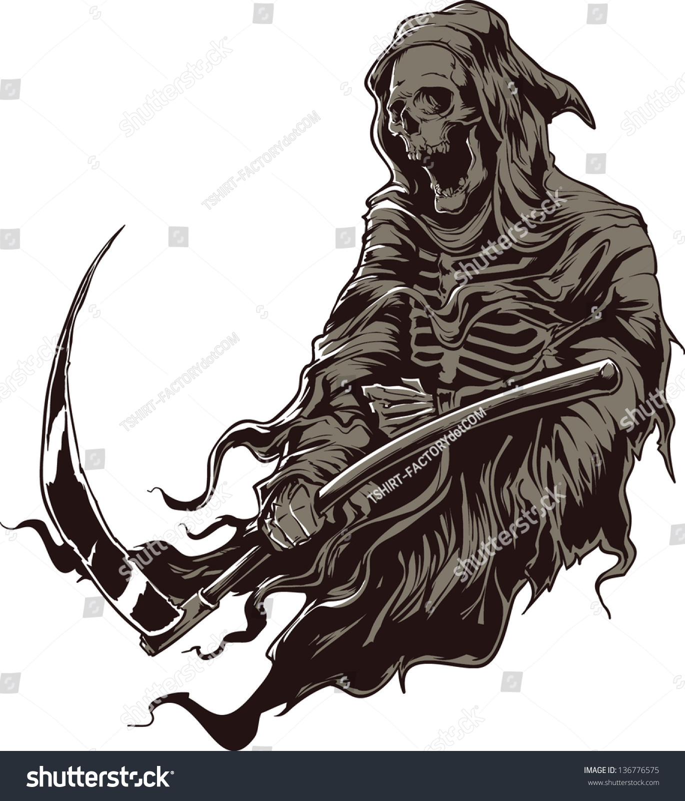 Vector Skull Artwork Stock Vector (Royalty Free) 136776575 | Shutterstock
