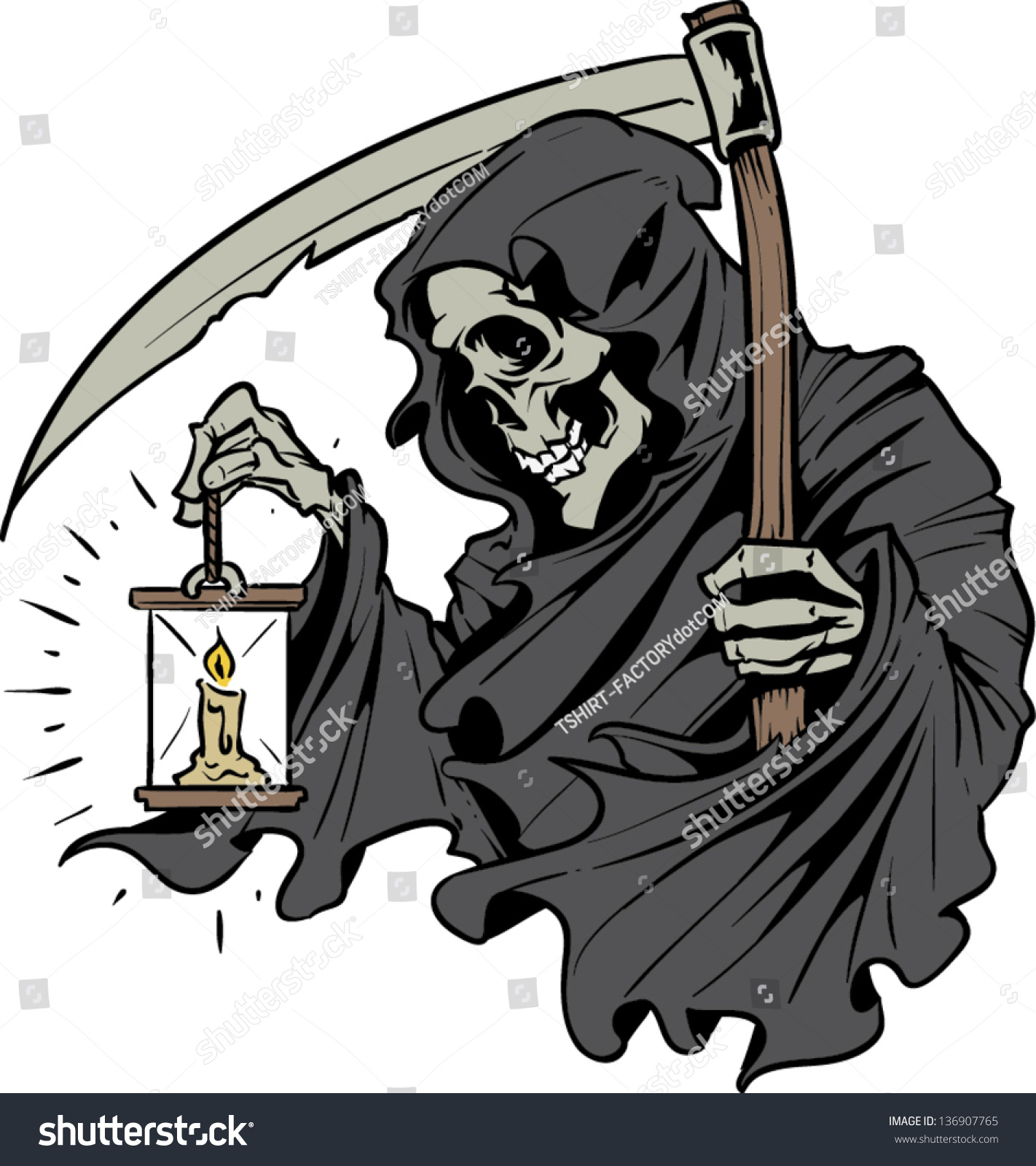Vector Skull Artwork Stock Vector (Royalty Free) 136907765