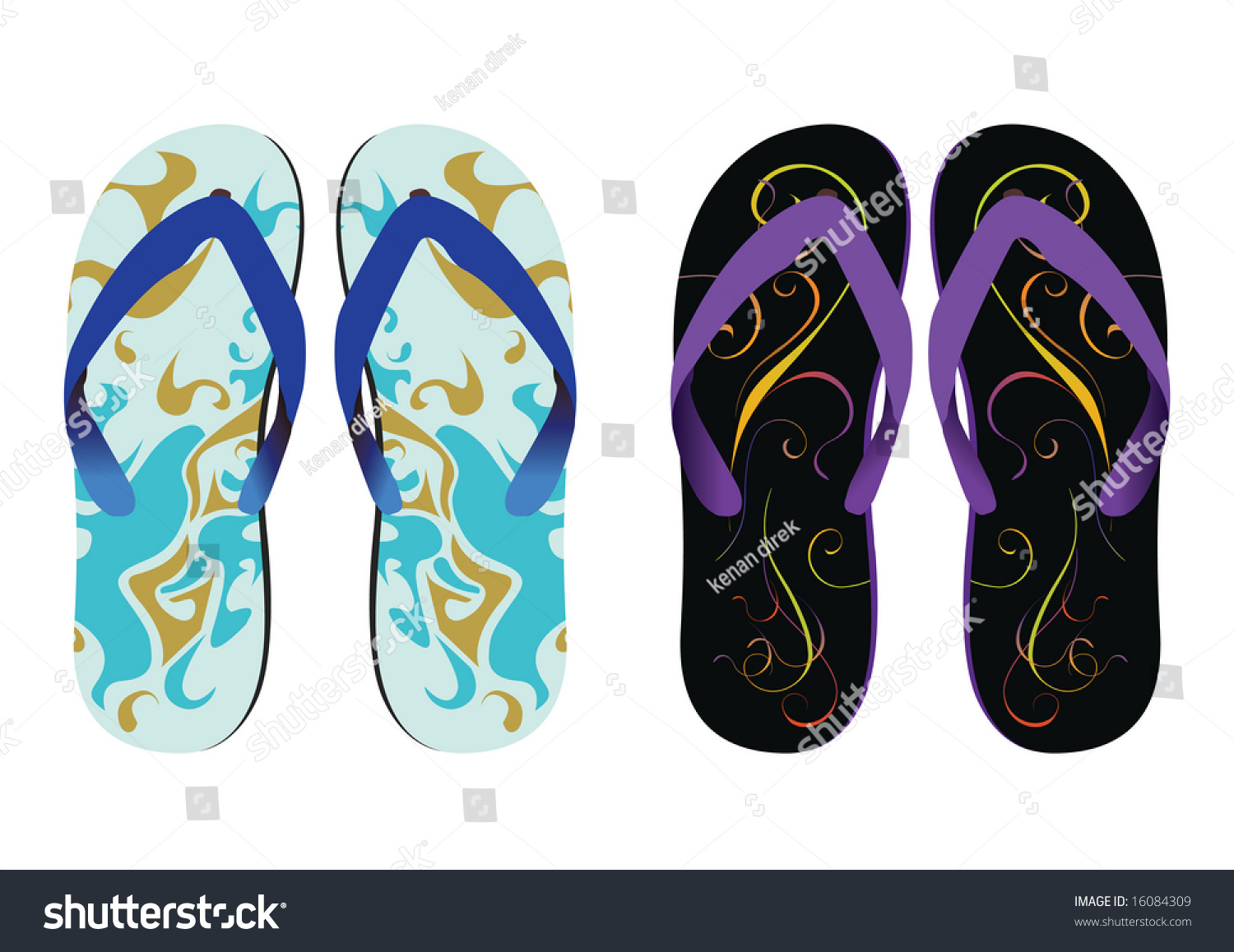 Vector Slipper Stock Vector 16084309 - Shutterstock