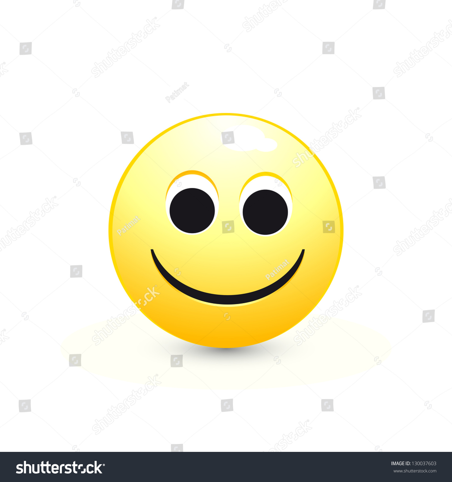 Vector Smiley Face, Funny Face For Web - 130037603 : Shutterstock