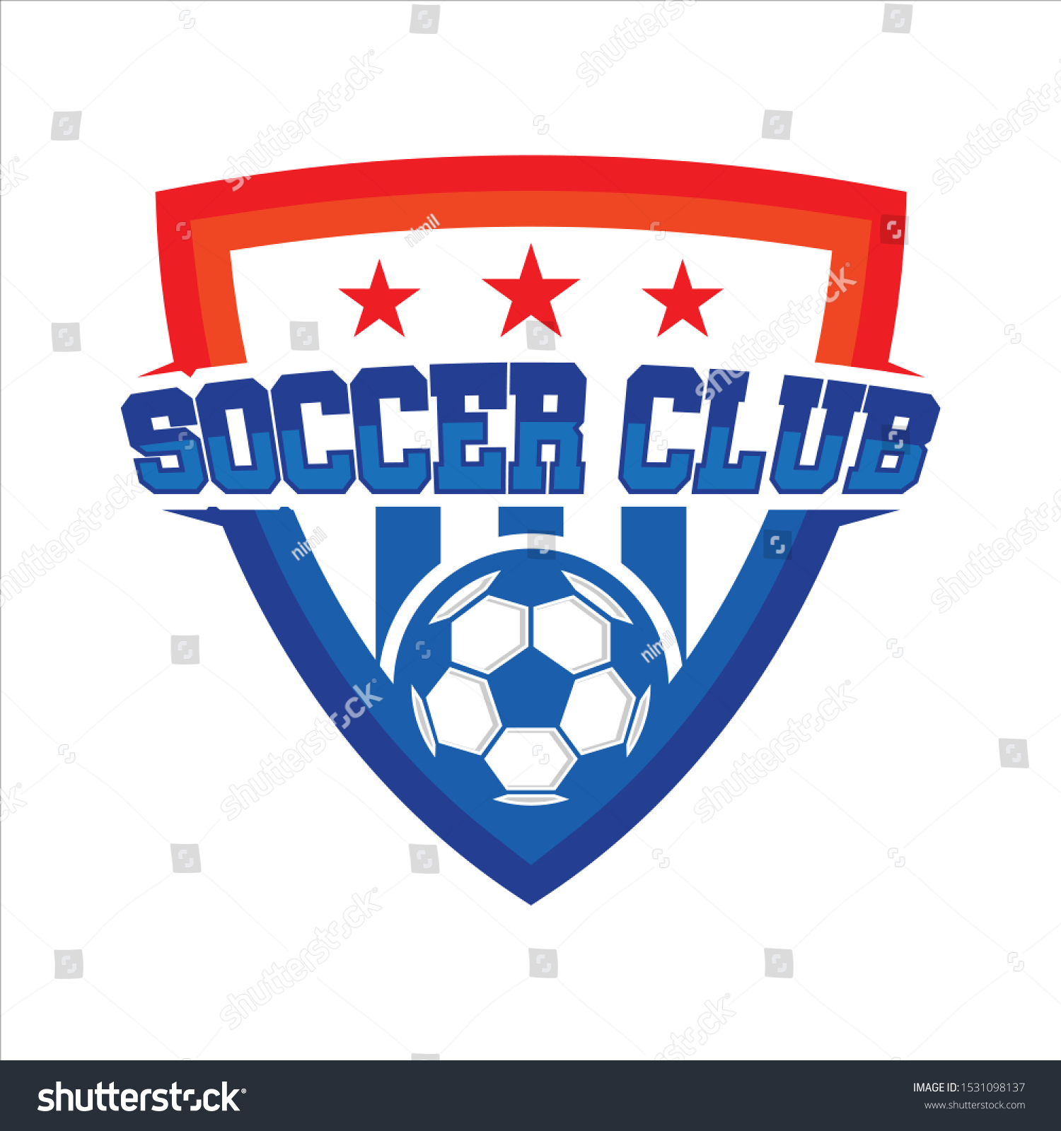 Vector Soccer Ball Logo Style Illustration Stock Vector (Royalty Free ...