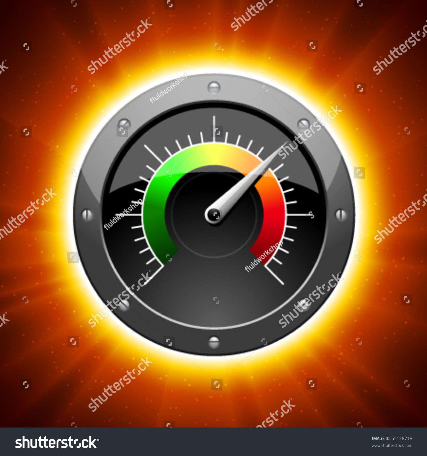 Vector Speedometer Stock Vector (Royalty Free) 55128718