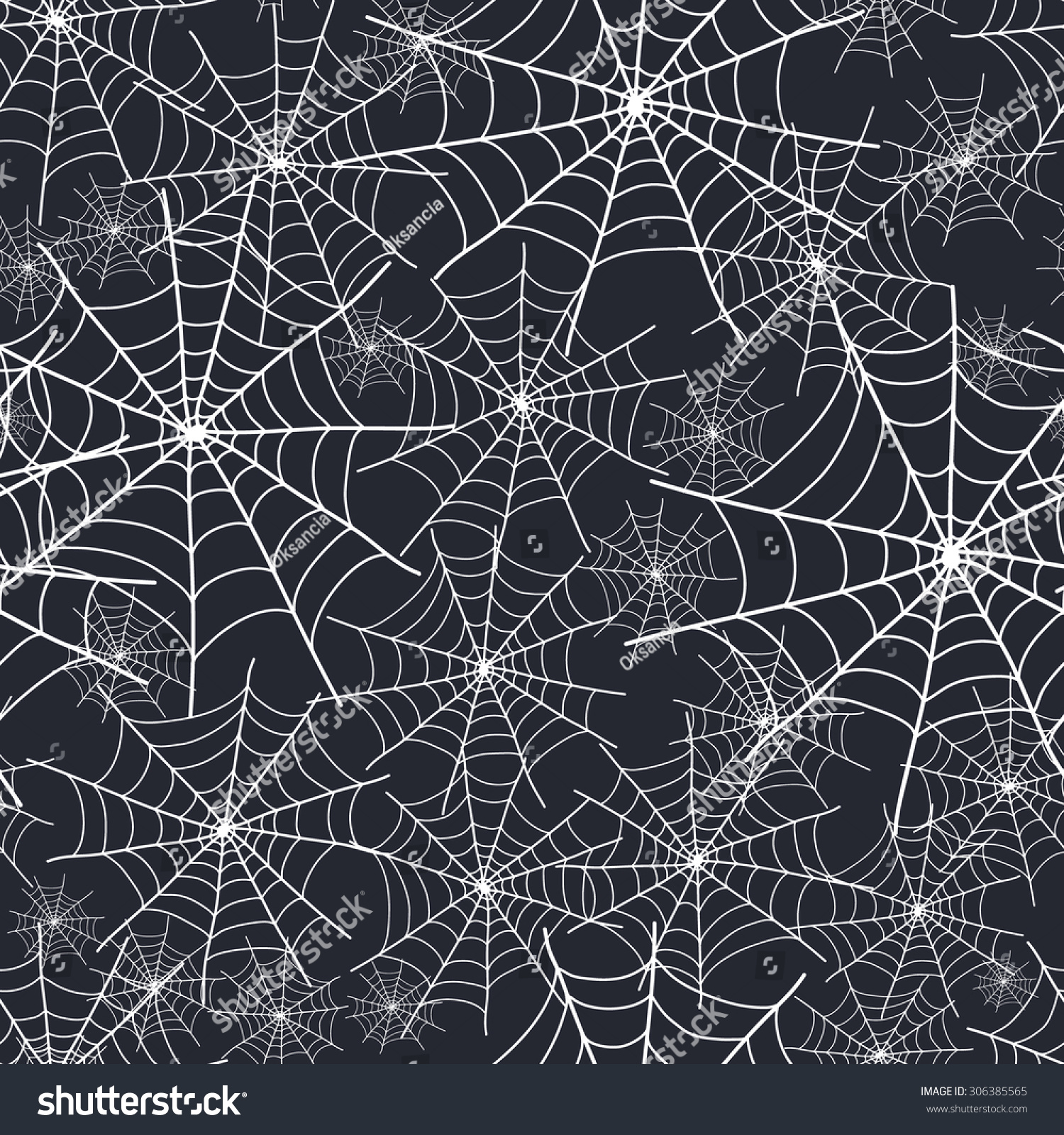 Vector Spiderweb Halloween Texture Seamless Pattern Stock Vector ...