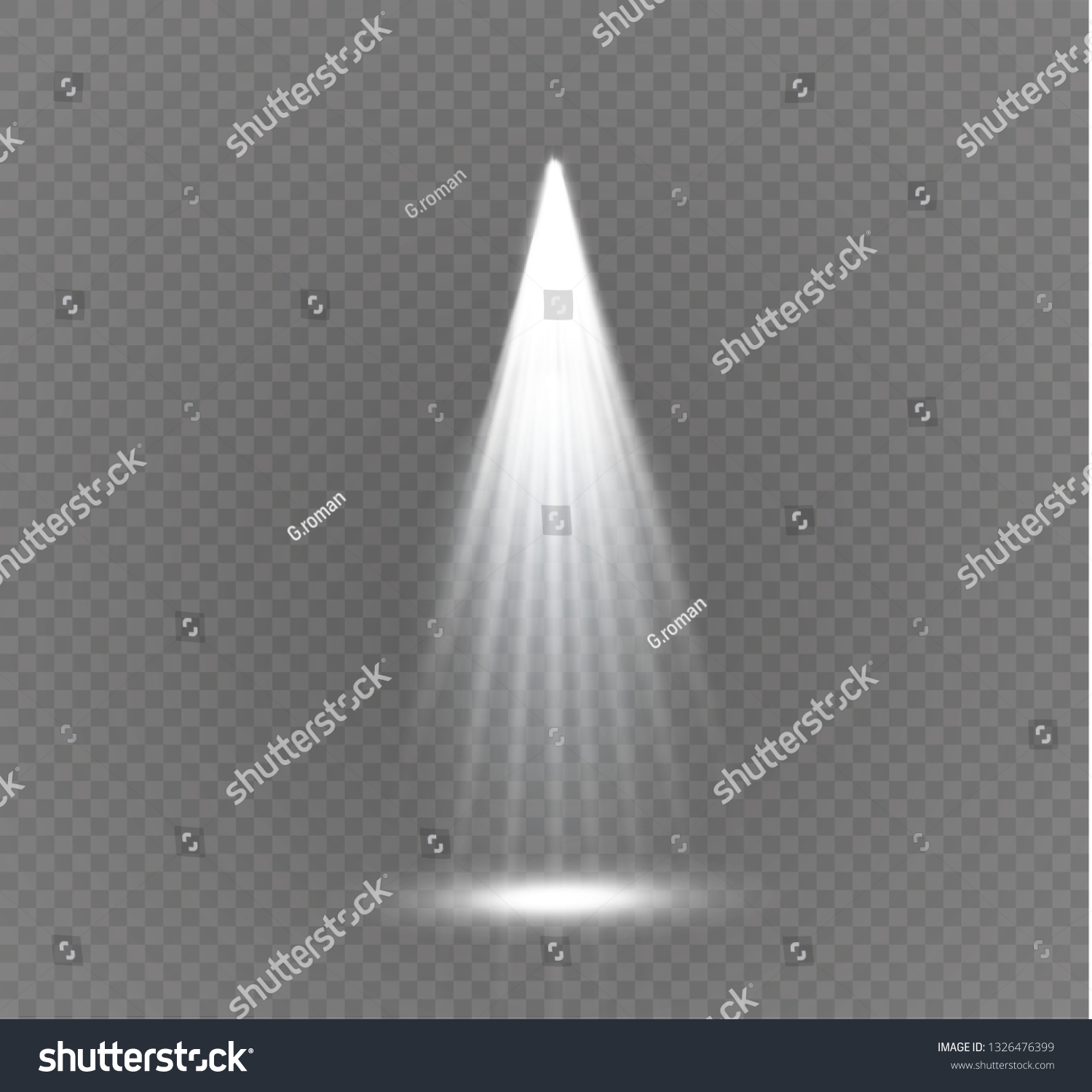 Vector Spotlight Light Effect Stock Vector (Royalty Free) 1326476399 ...