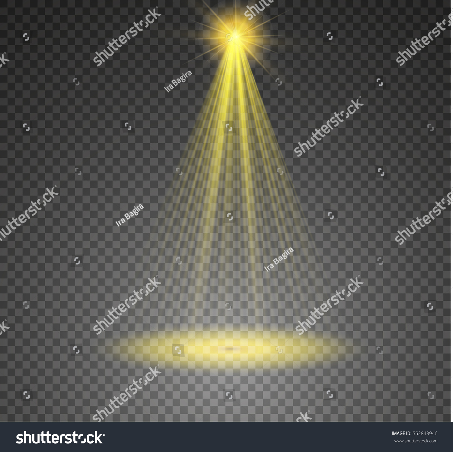 Vector Spotlight Light Effect Stock Vector (Royalty Free) 552843946 ...