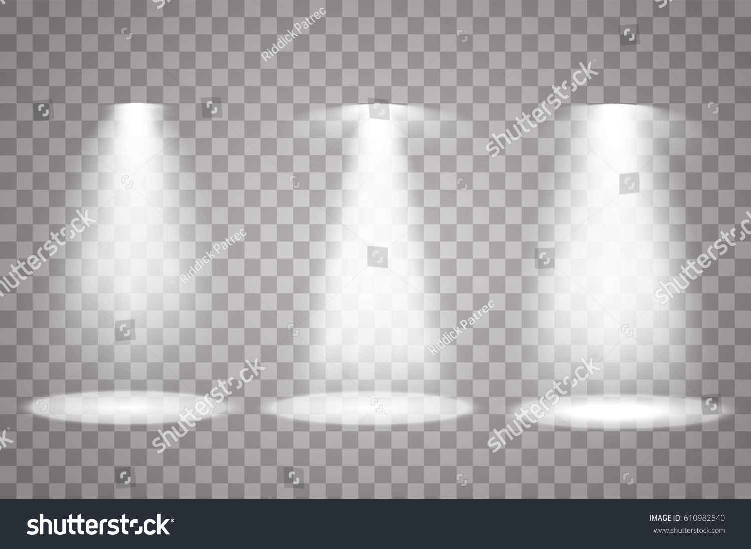 Vector Spotlight Light Effect Stock Vector (Royalty Free) 610982540 ...