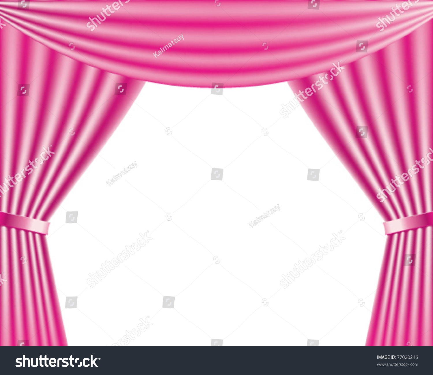 logo z vector wave Vector Vector Stock Stage Curtains Pink 77020246