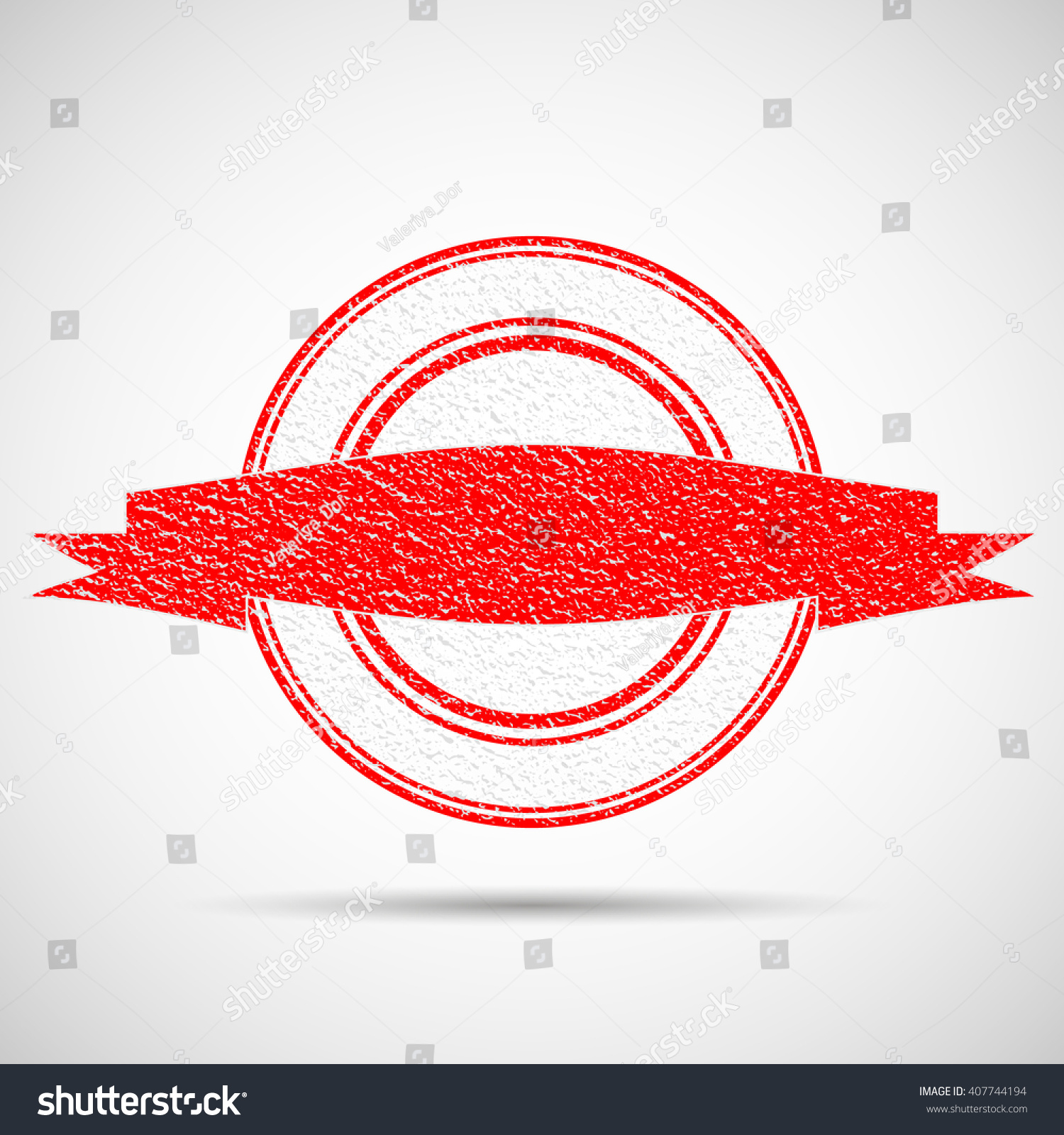 Vector Stamp Without Text Red Rubber Stock Vector (Royalty Free ...