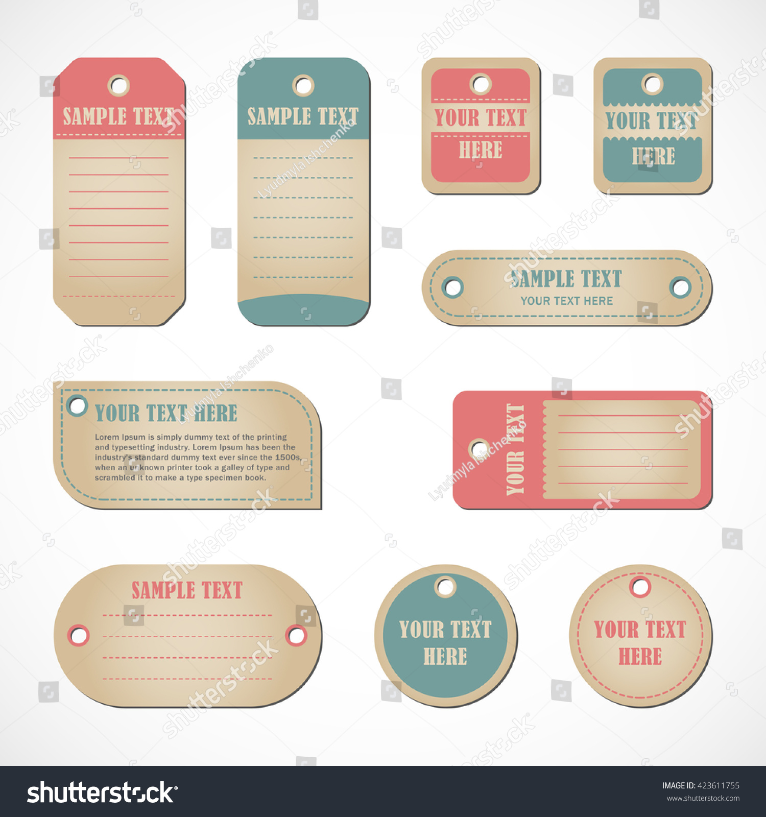 sample price tag