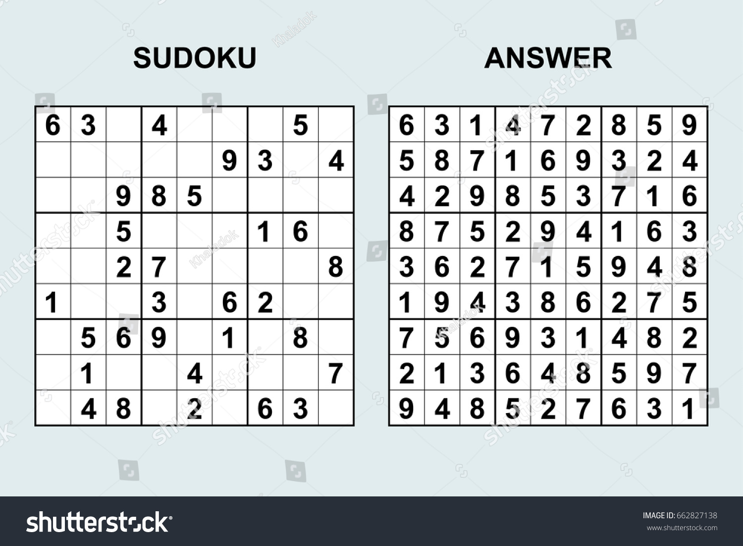 Vector De Stock Libre De Regalías Sobre Vector Sudoku